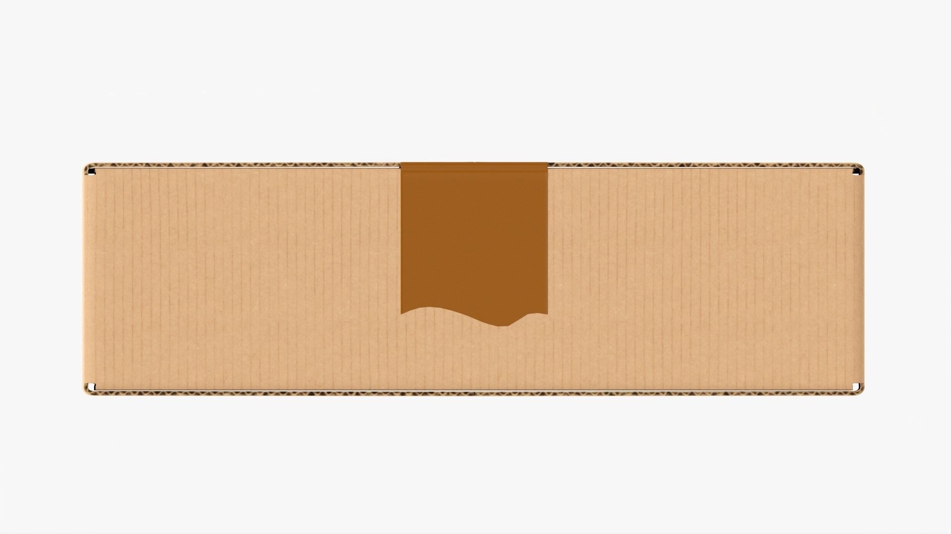 Box sealed with packing tape mockup 07 3D model_4