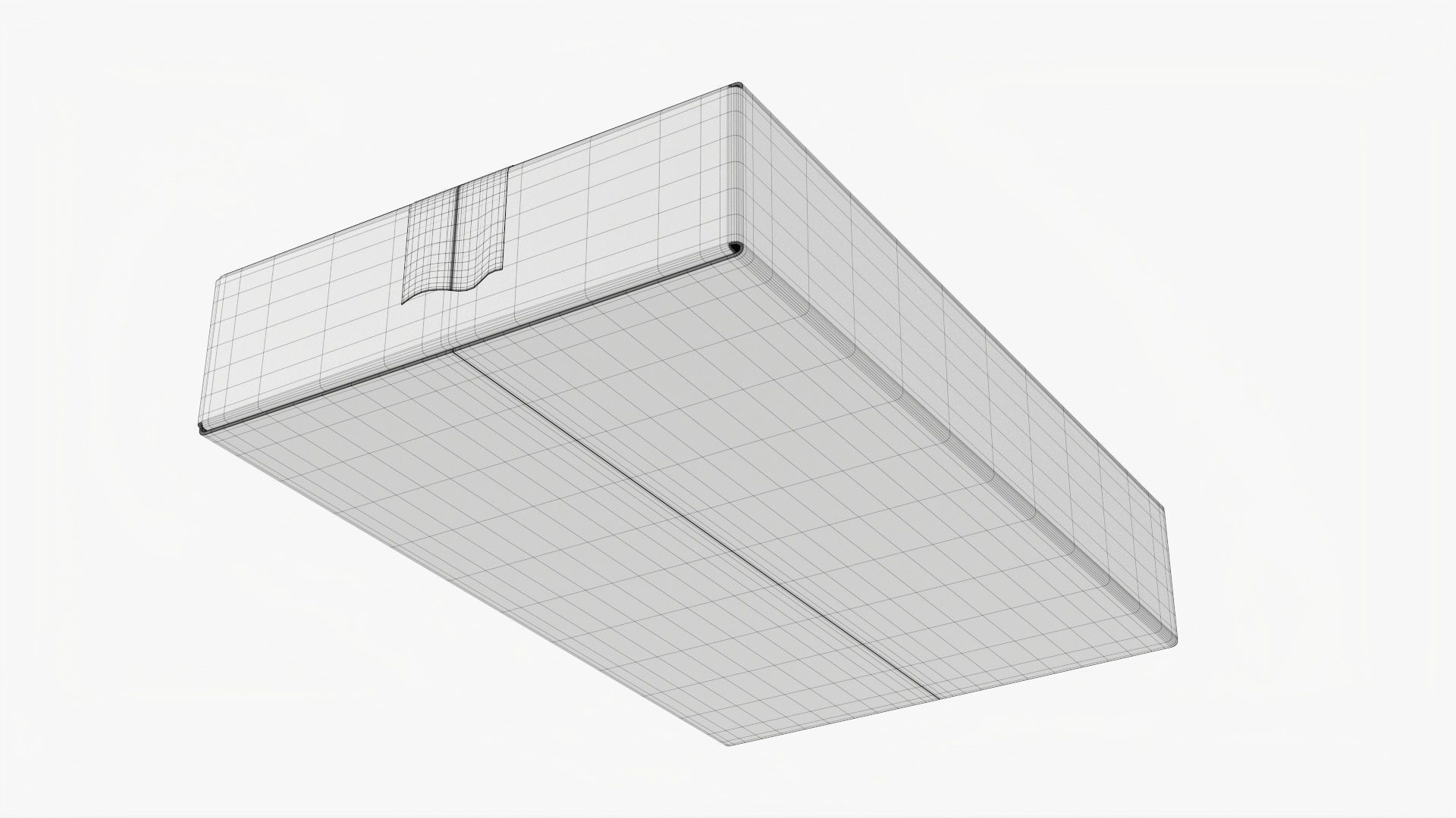 Box sealed with packing tape mockup 07 3D model_8