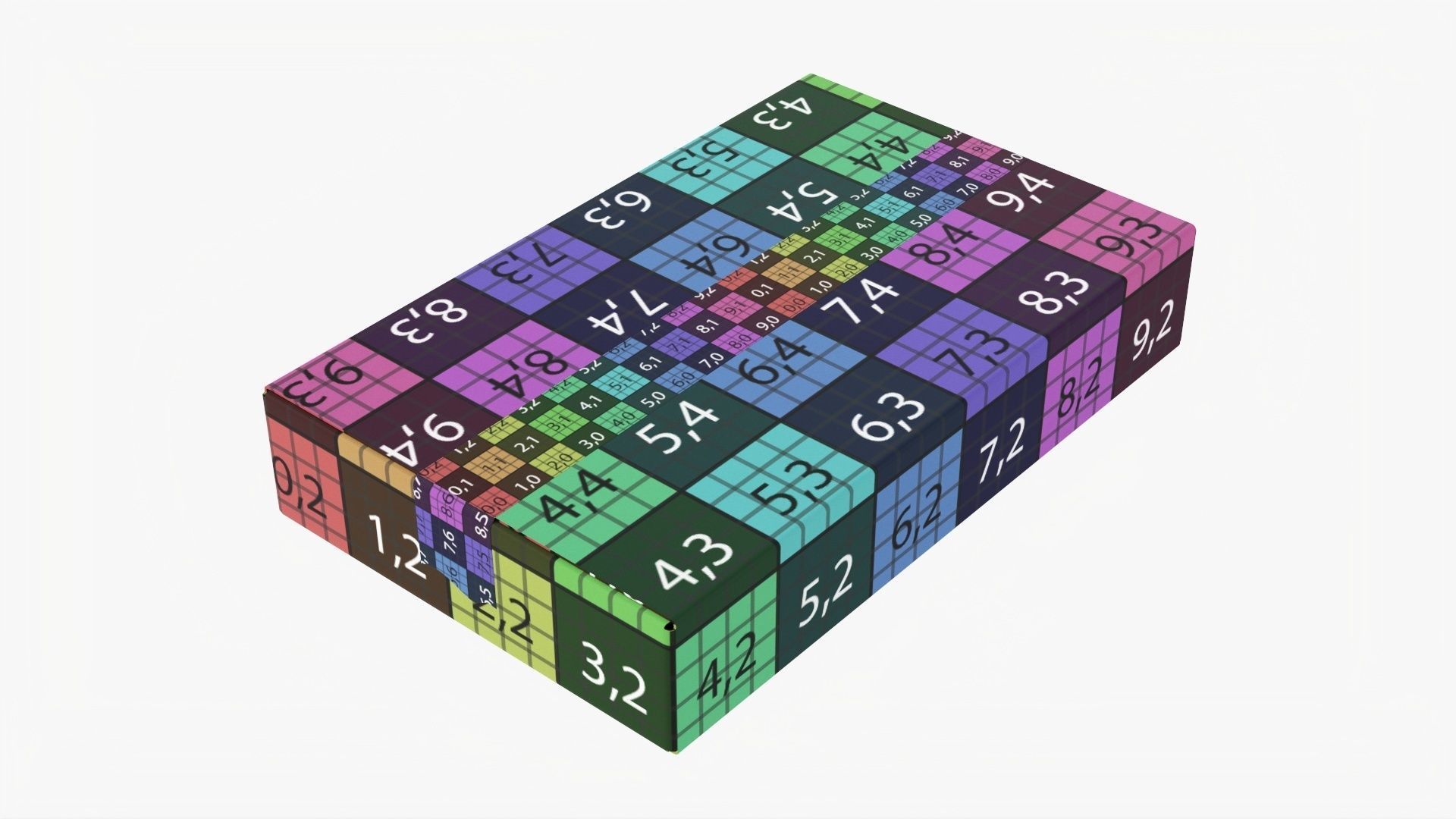 Box sealed with packing tape mockup 07 3D model_9