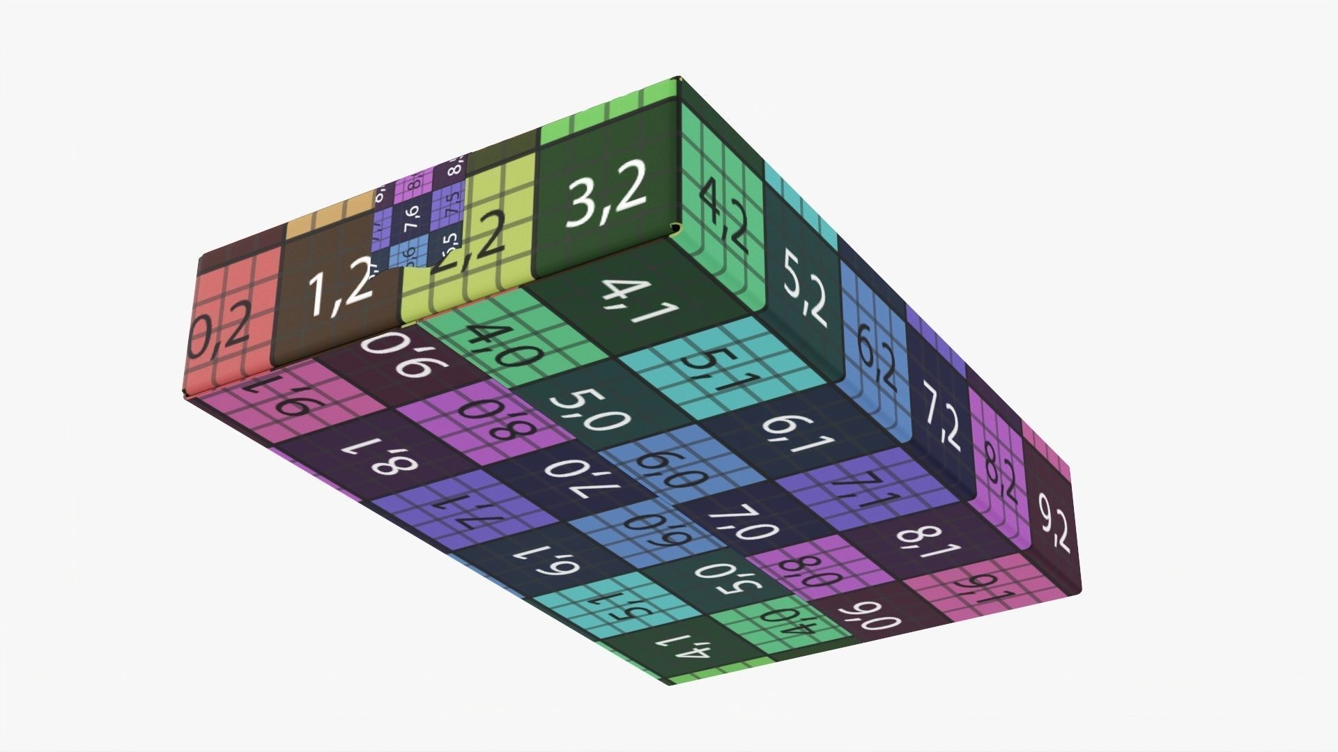 Box sealed with packing tape mockup 07 3D model_10