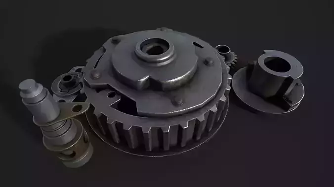 Spare Parts Low-poly 3D model