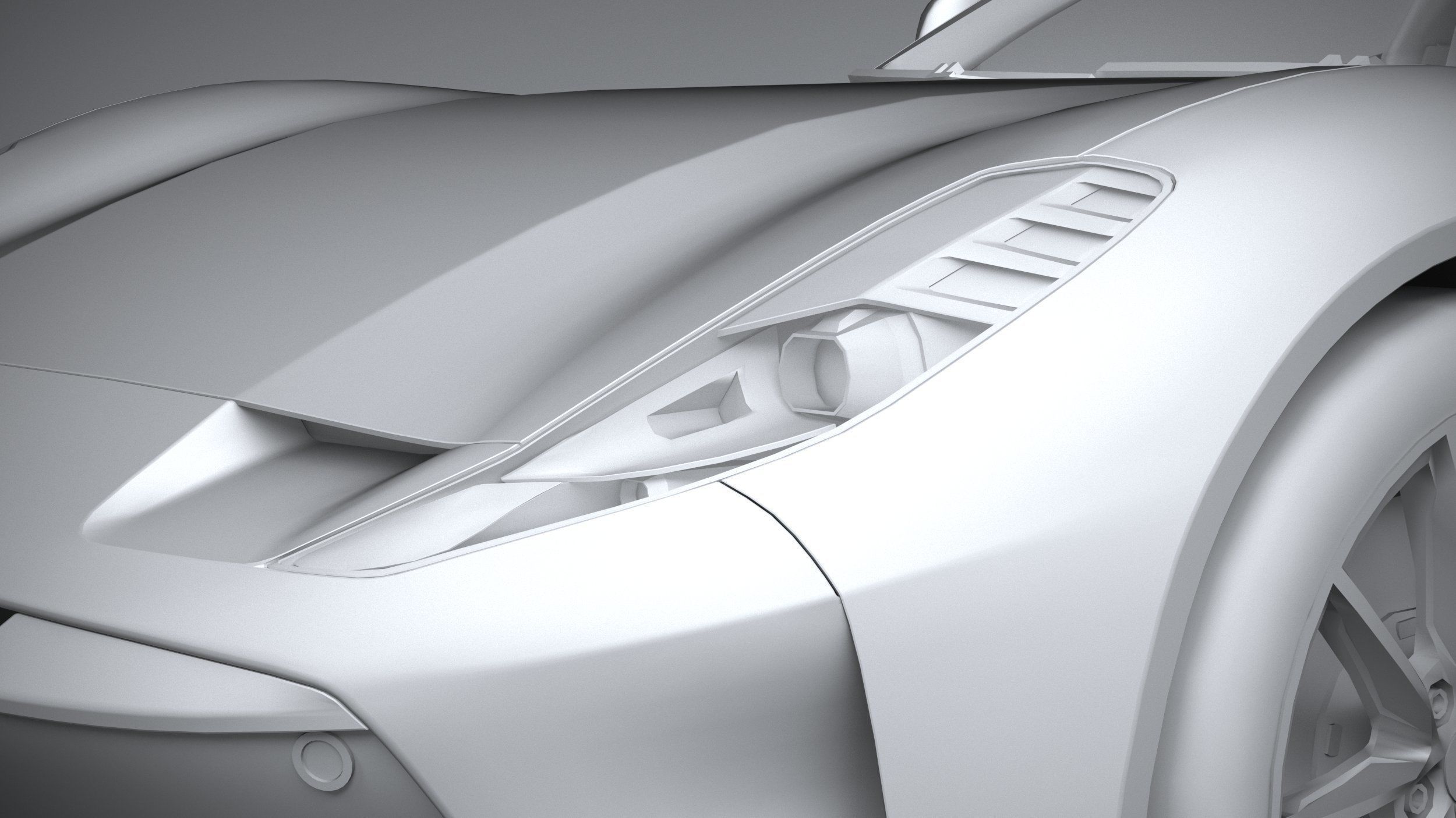 Ferrari Omologata 2020 LowPoly 3D model_23