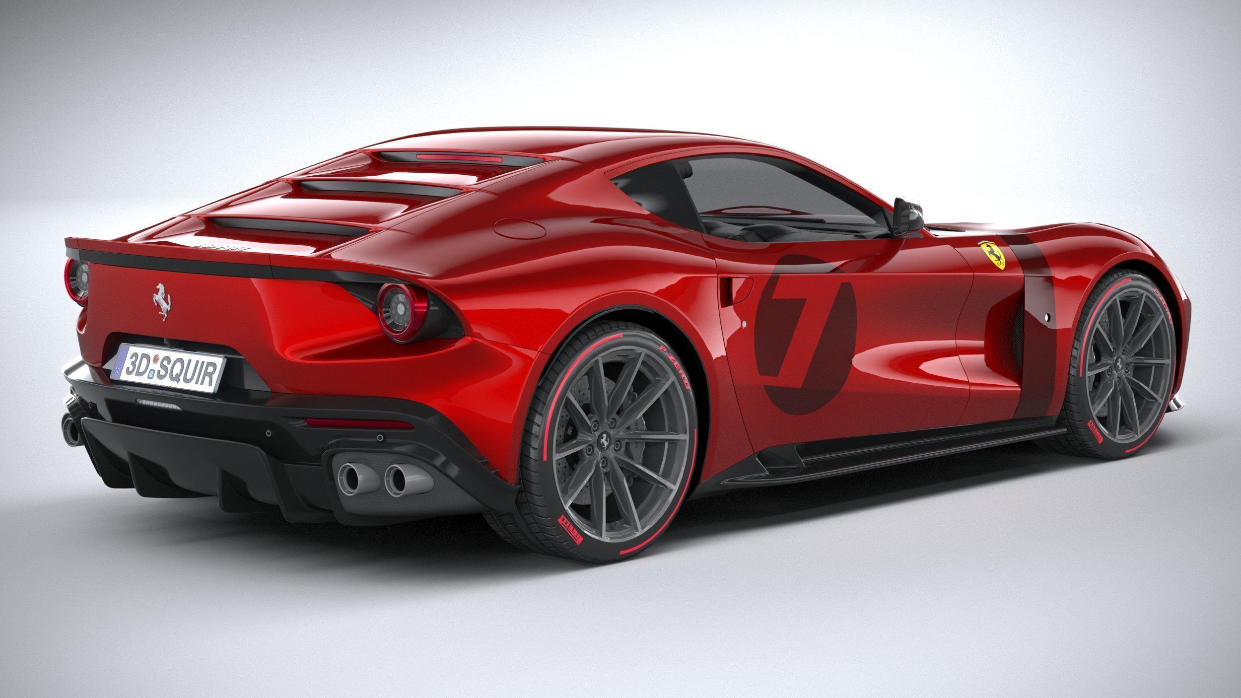 Ferrari Omologata 2020 LowPoly 3D model_17