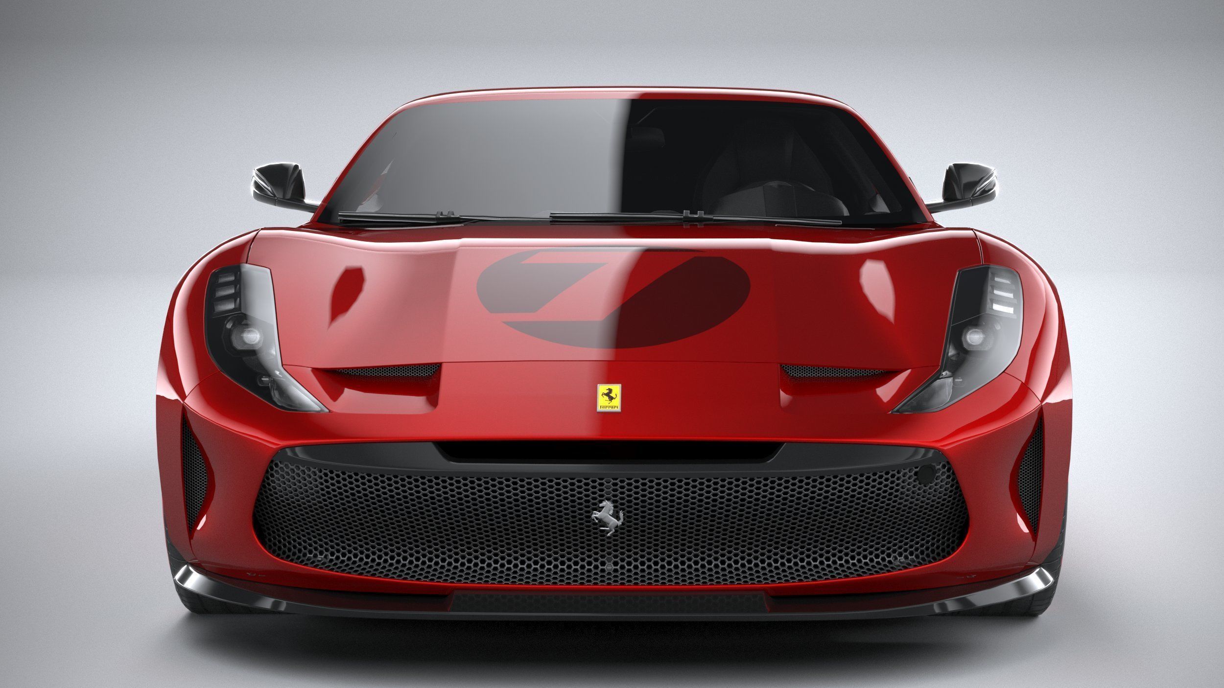 Ferrari Omologata 2020 LowPoly 3D model_13