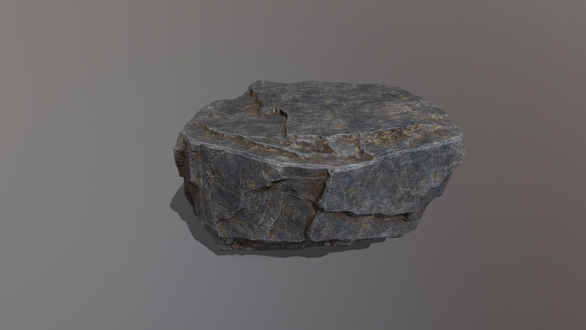 Rock Set mountain Low-poly 3D model_28