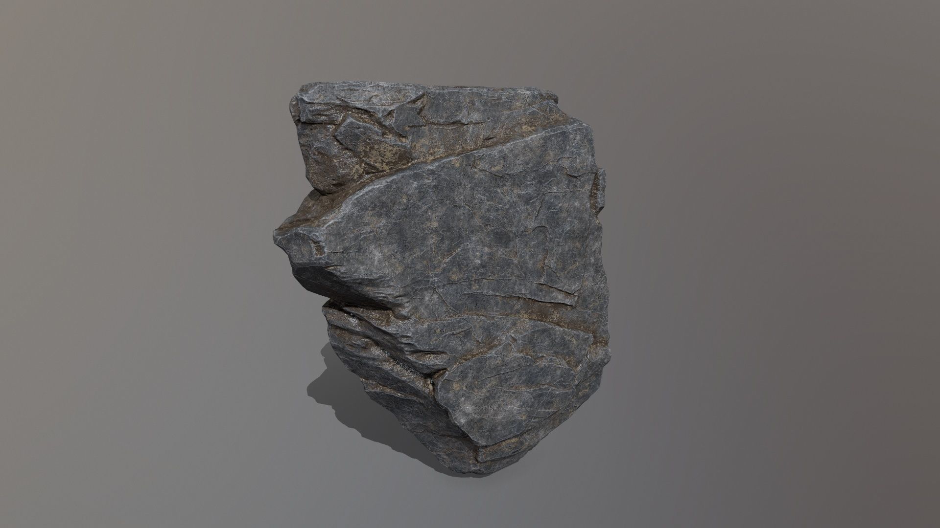 Rock Set mountain Low-poly 3D model_12