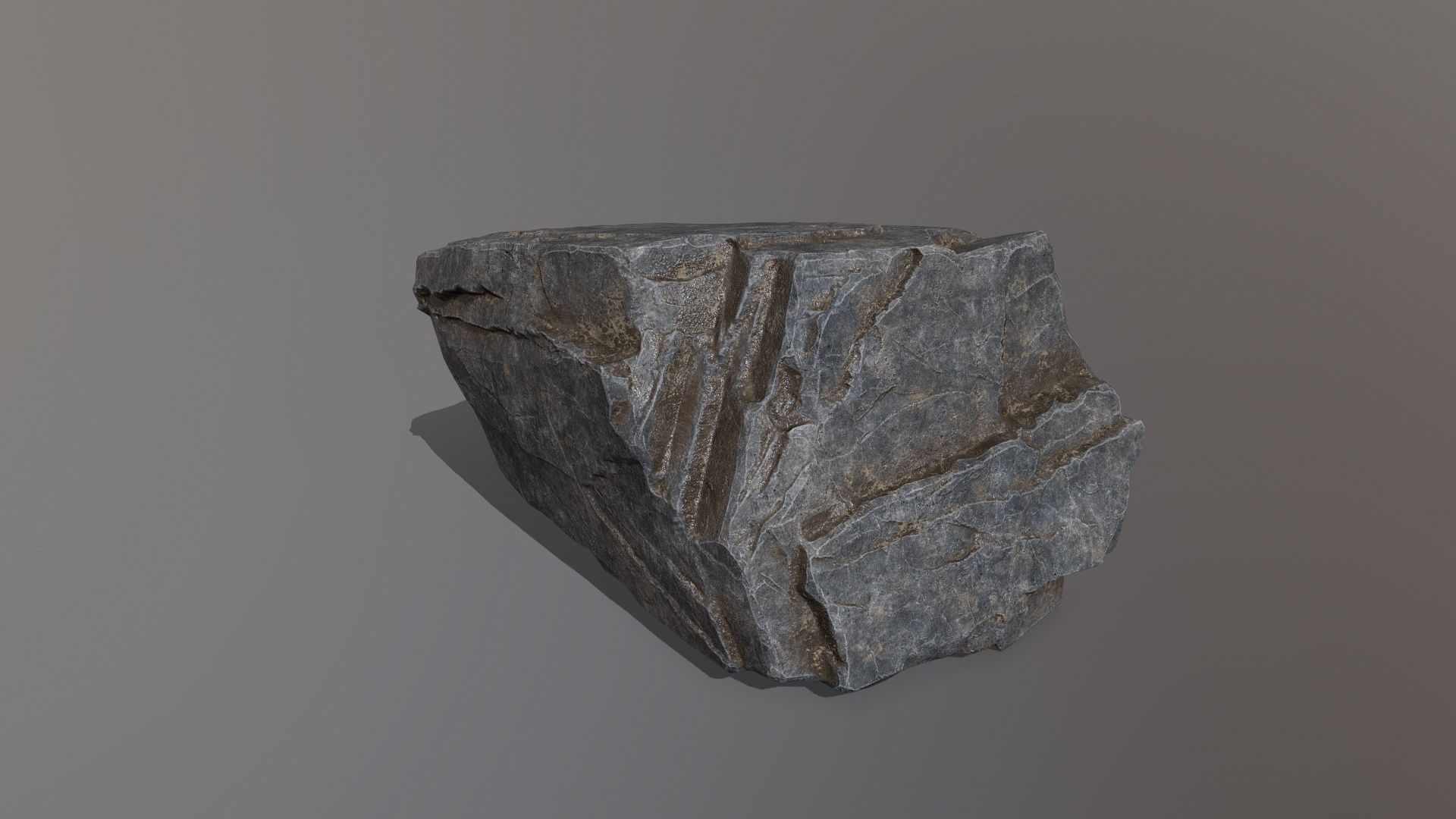 Rock Set mountain Low-poly 3D model_26