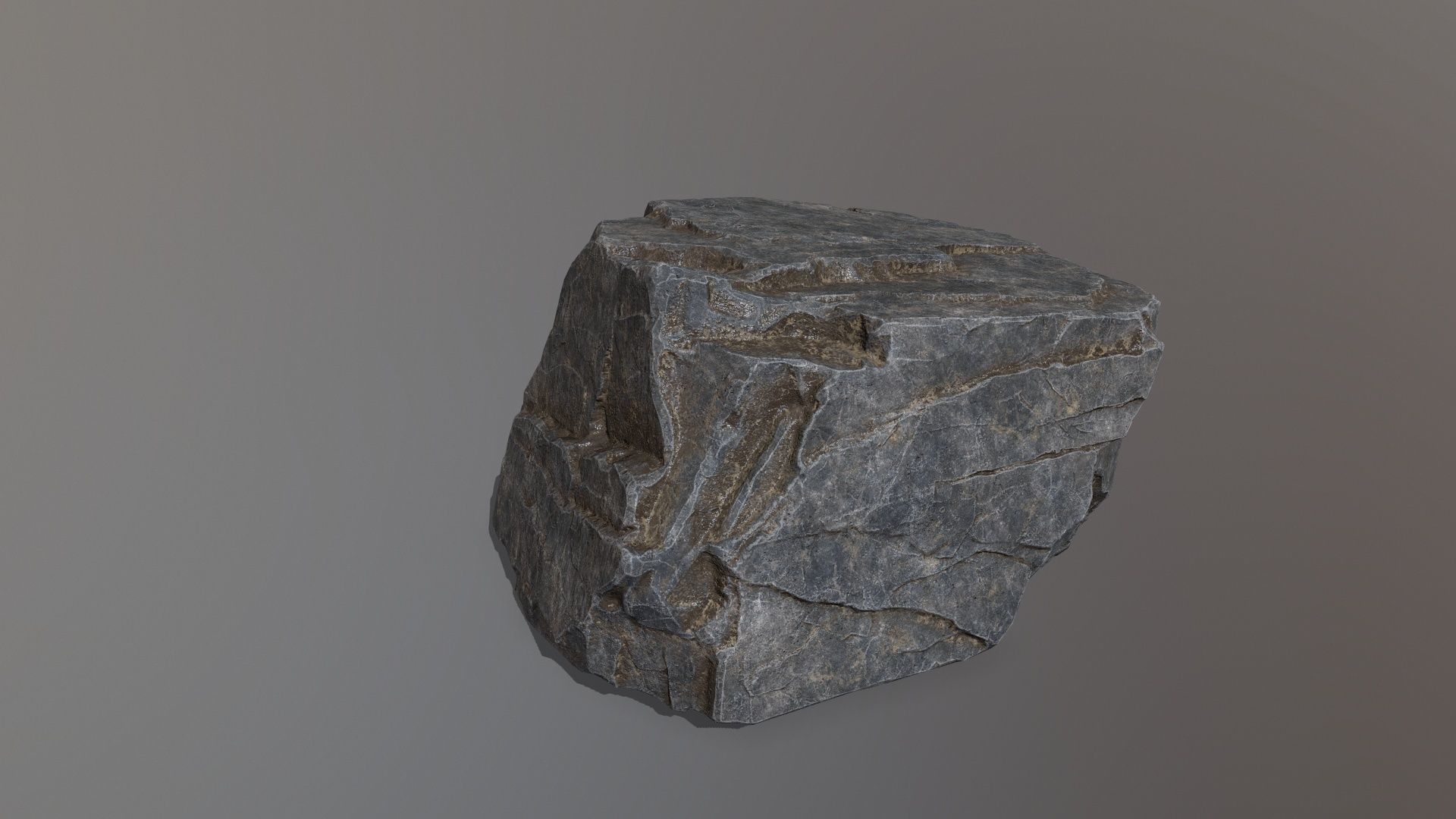 Rock Set mountain Low-poly 3D model_24