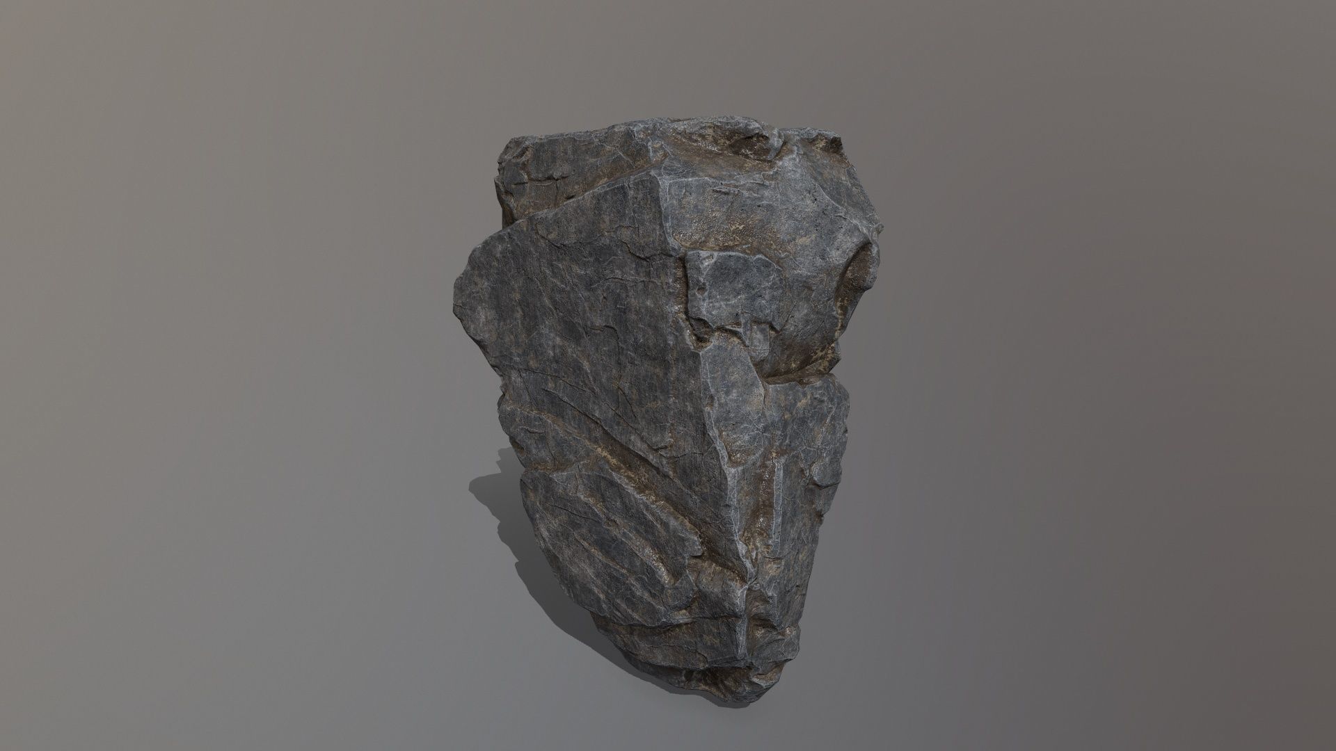 Rock Set mountain Low-poly 3D model_13