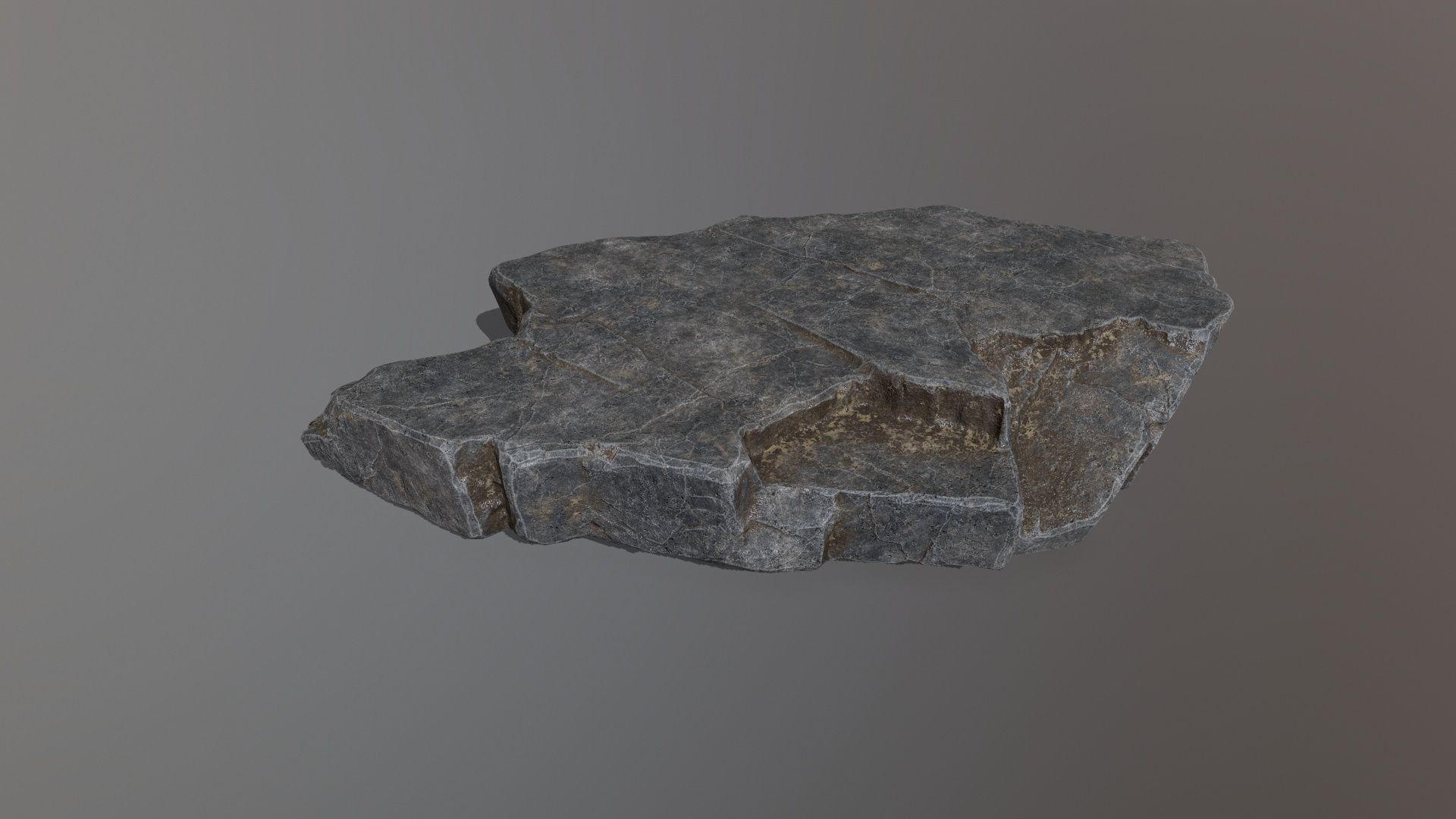 Rock Set mountain Low-poly 3D model_29