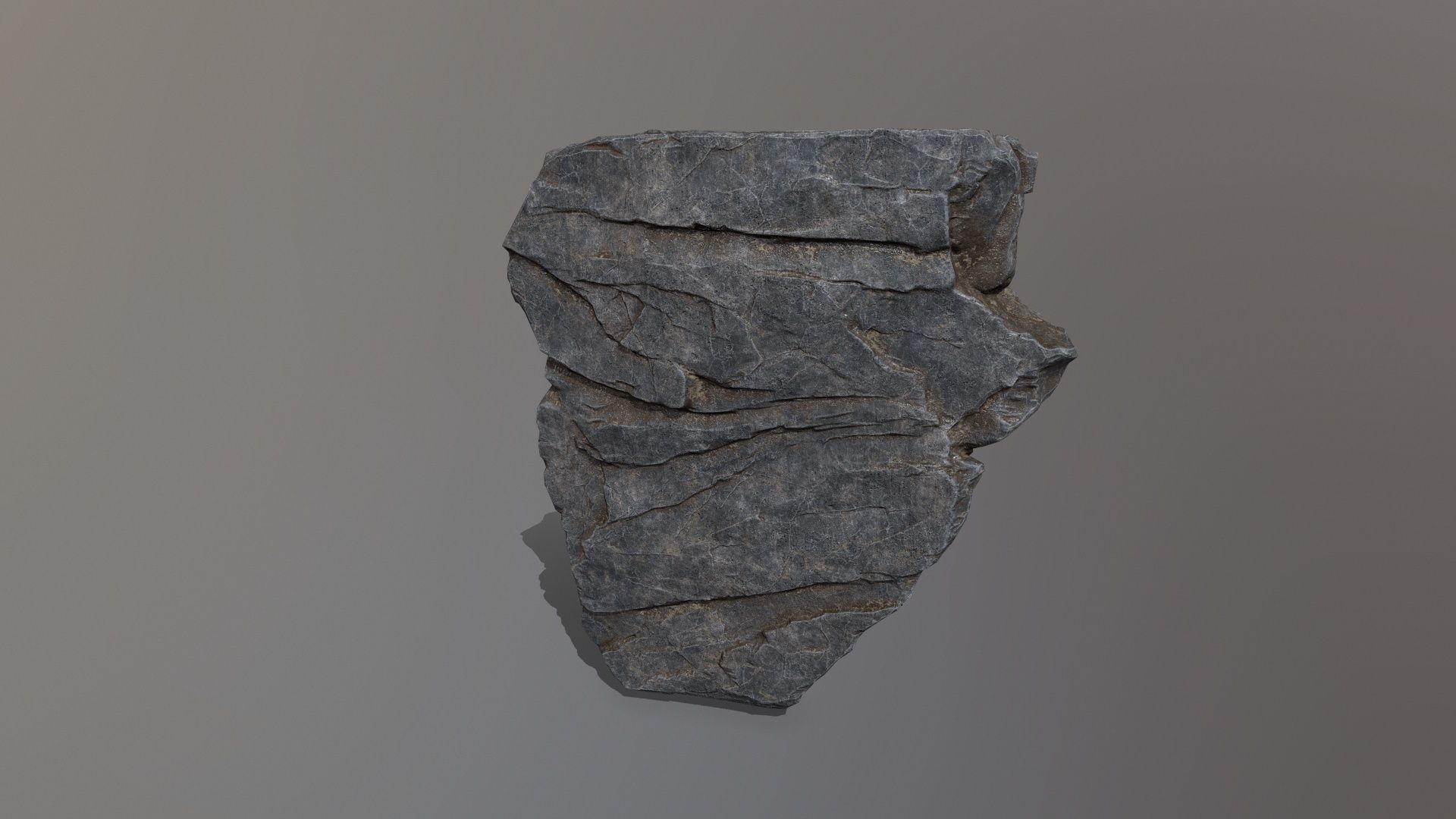 Rock Set mountain Low-poly 3D model_10