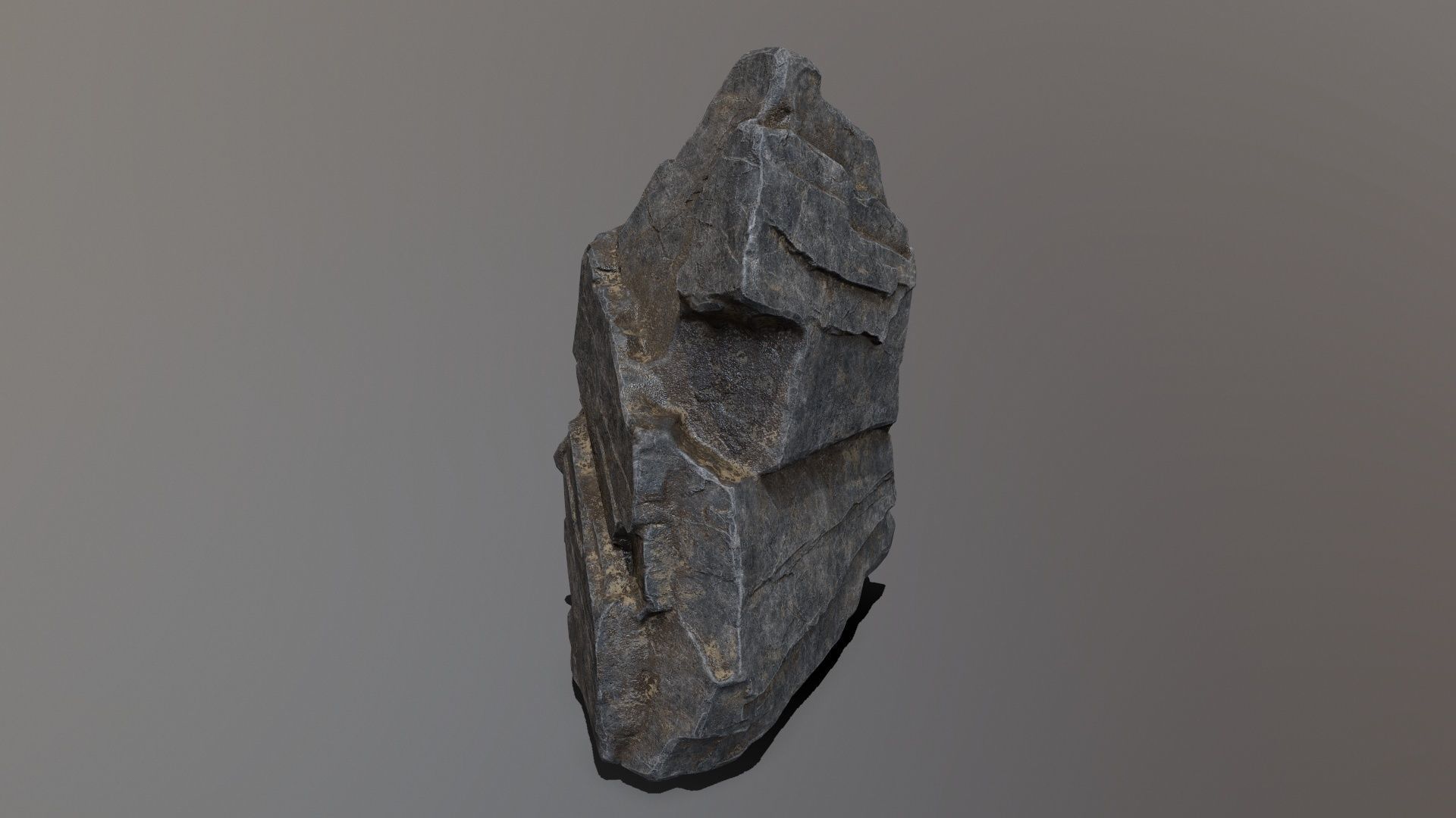 Rock Set mountain Low-poly 3D model_7