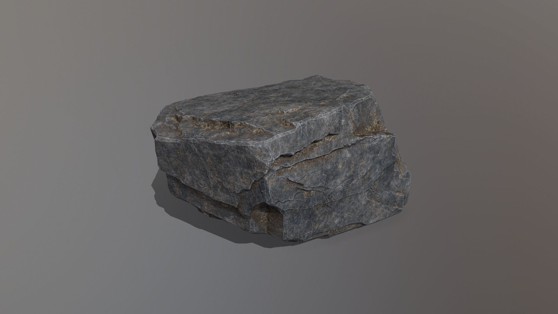 Rock Set mountain Low-poly 3D model_27