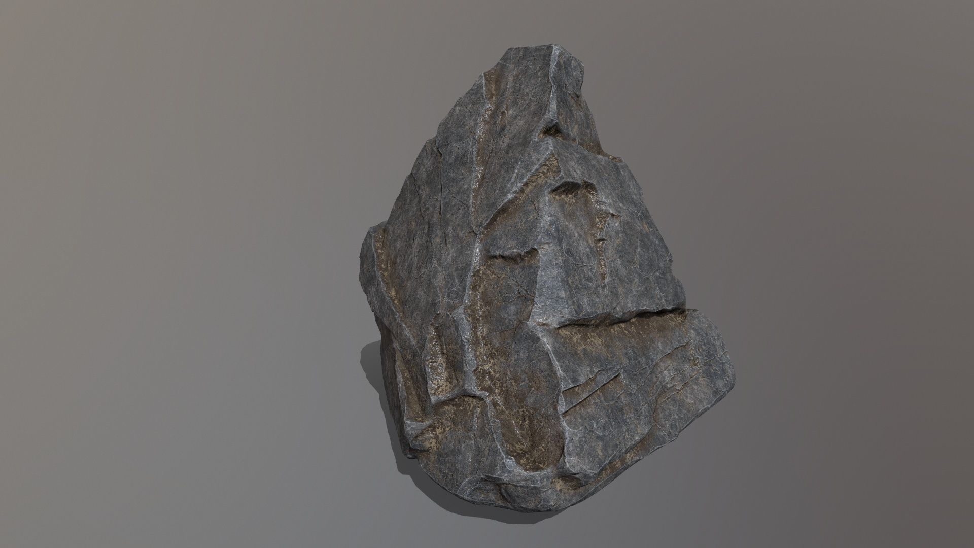 Rock Set mountain Low-poly 3D model_17