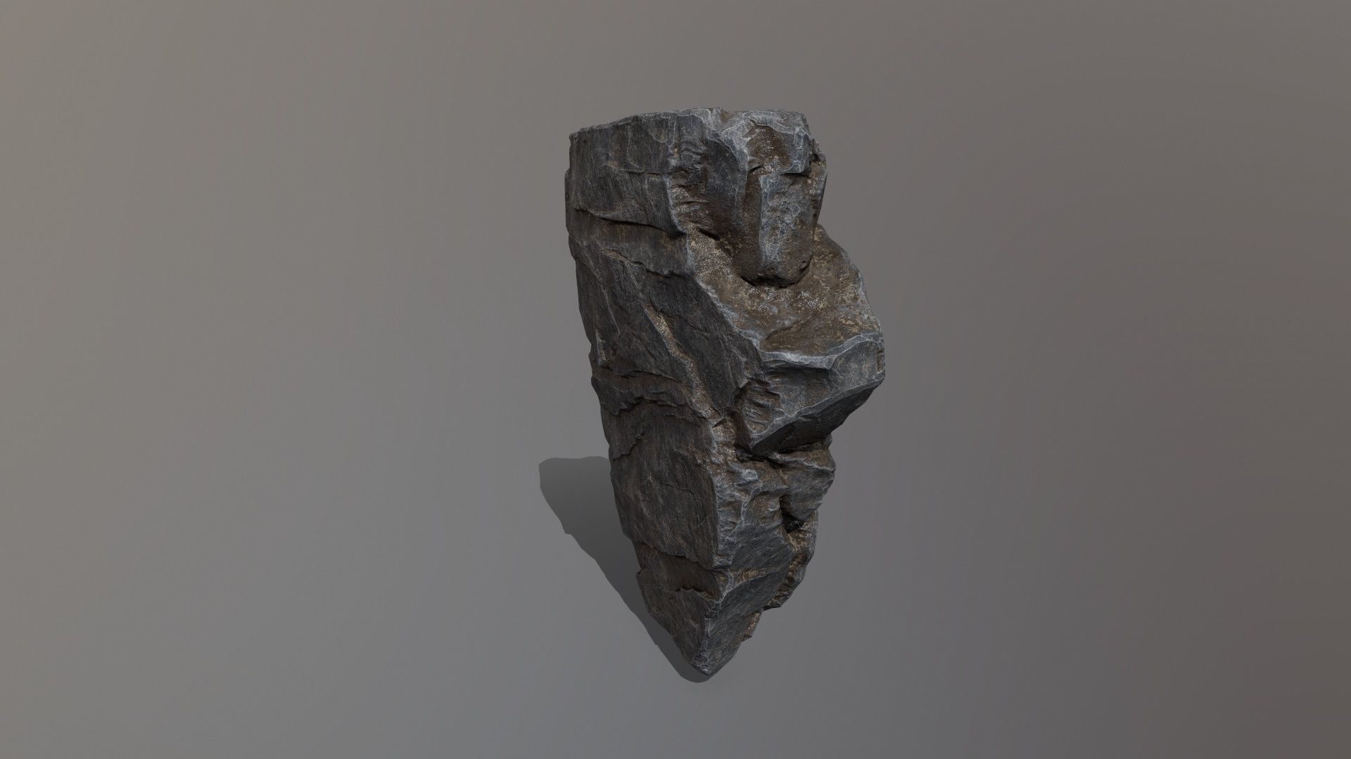 Rock Set mountain Low-poly 3D model_11