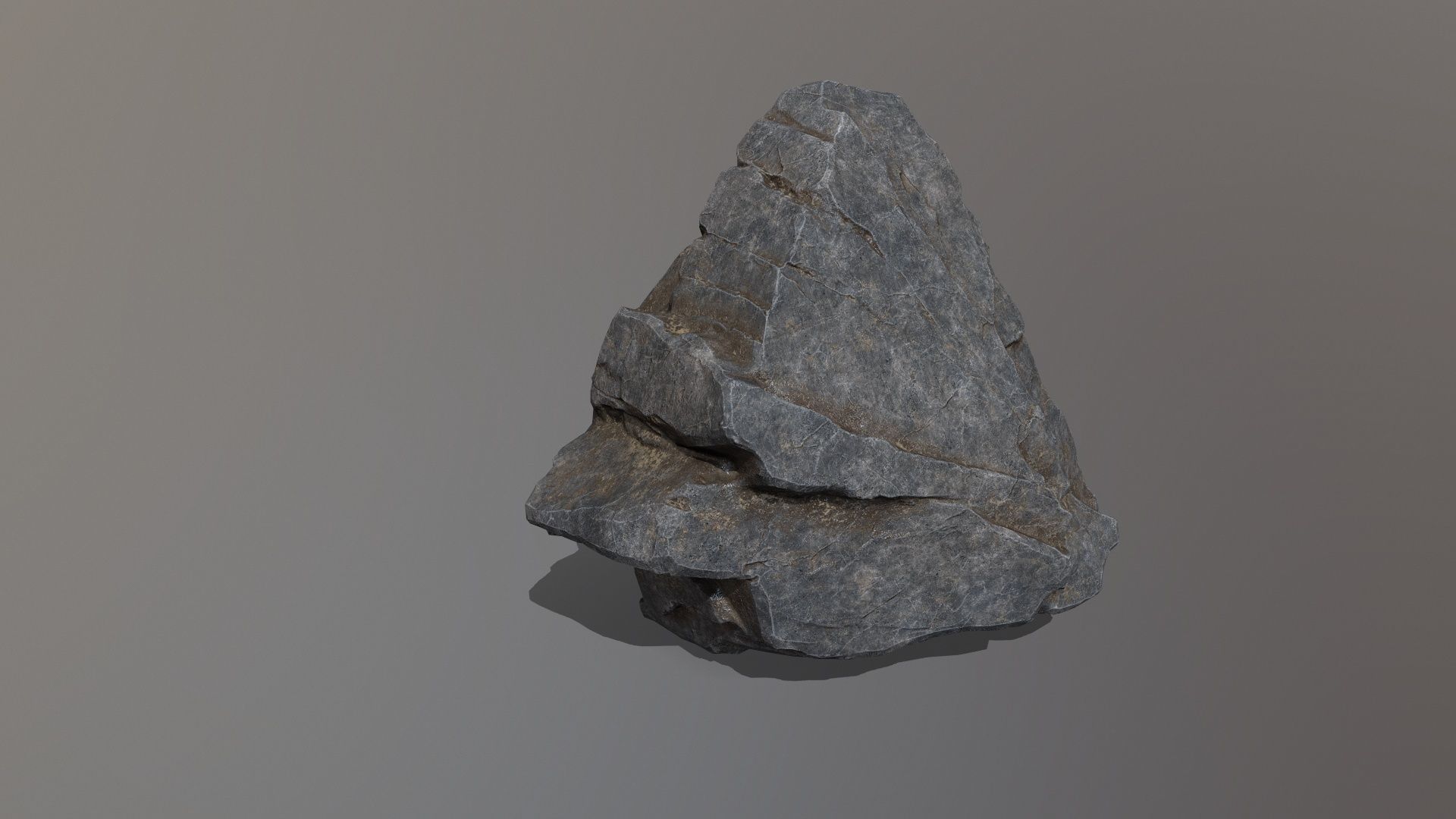 Rock Set mountain Low-poly 3D model_16