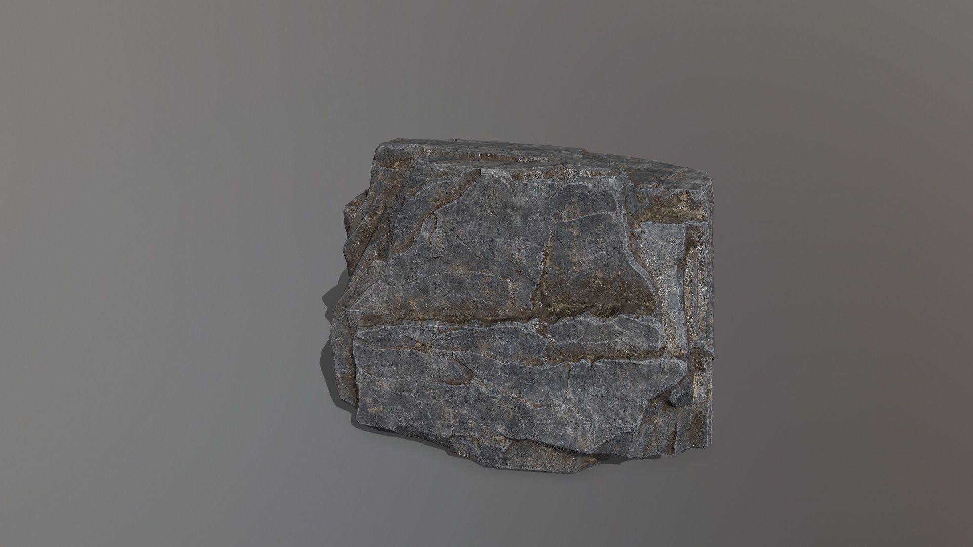 Rock Set mountain Low-poly 3D model_25
