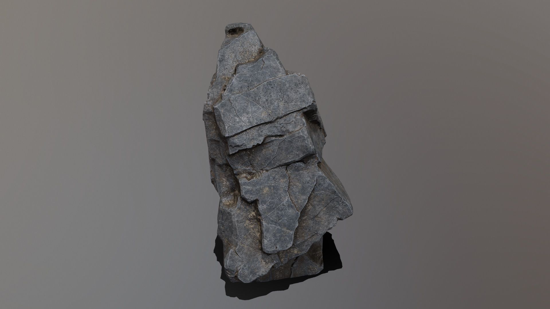 Rock Set mountain Low-poly 3D model_9