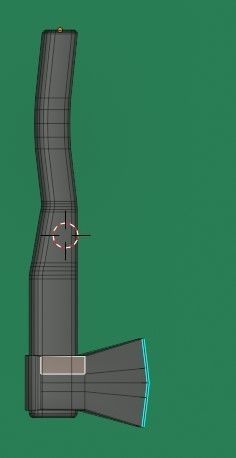 Axe - melee weapon Low-poly 3D model_2