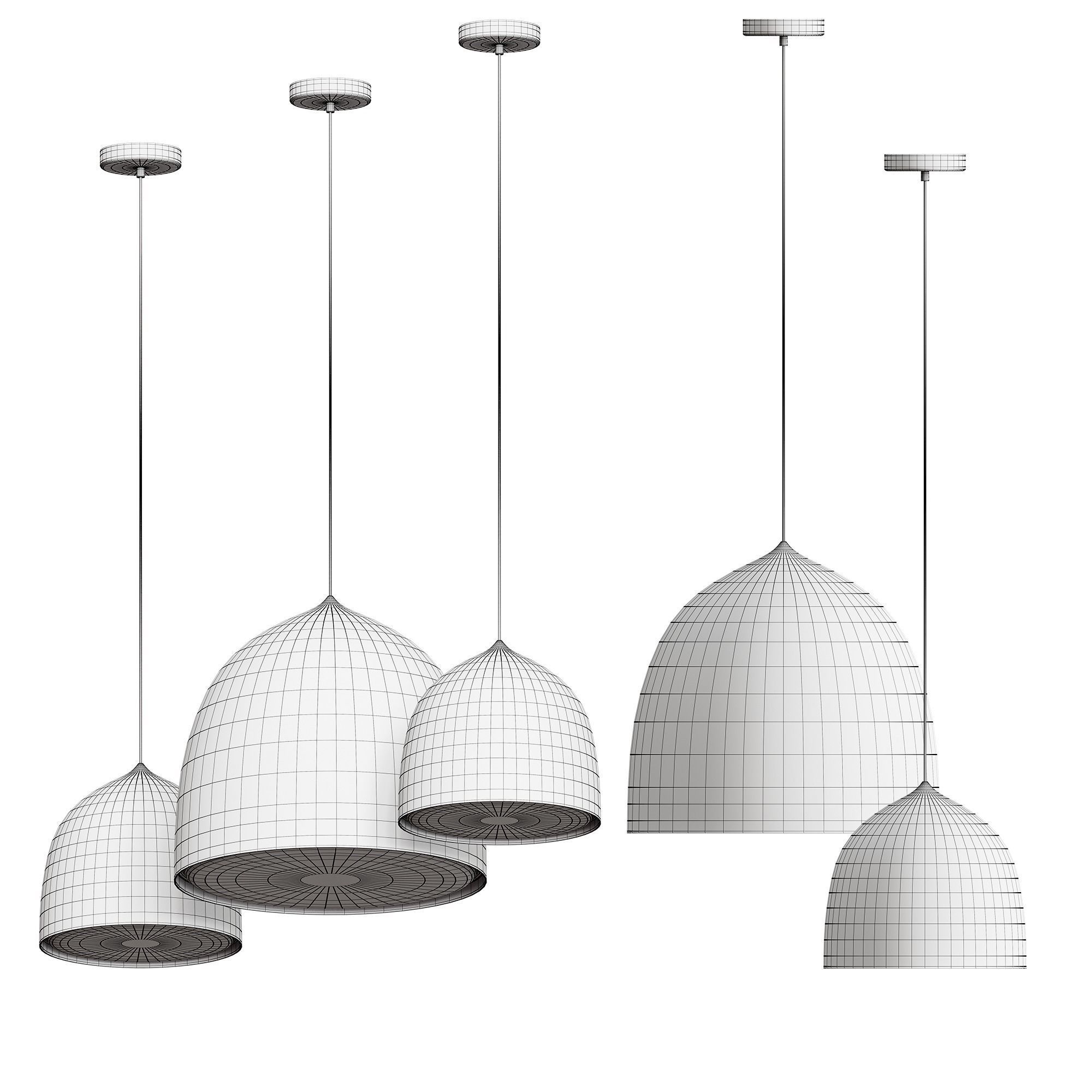 Suspension Pendant Lamp by FRITZ HANSEN 3D model_4