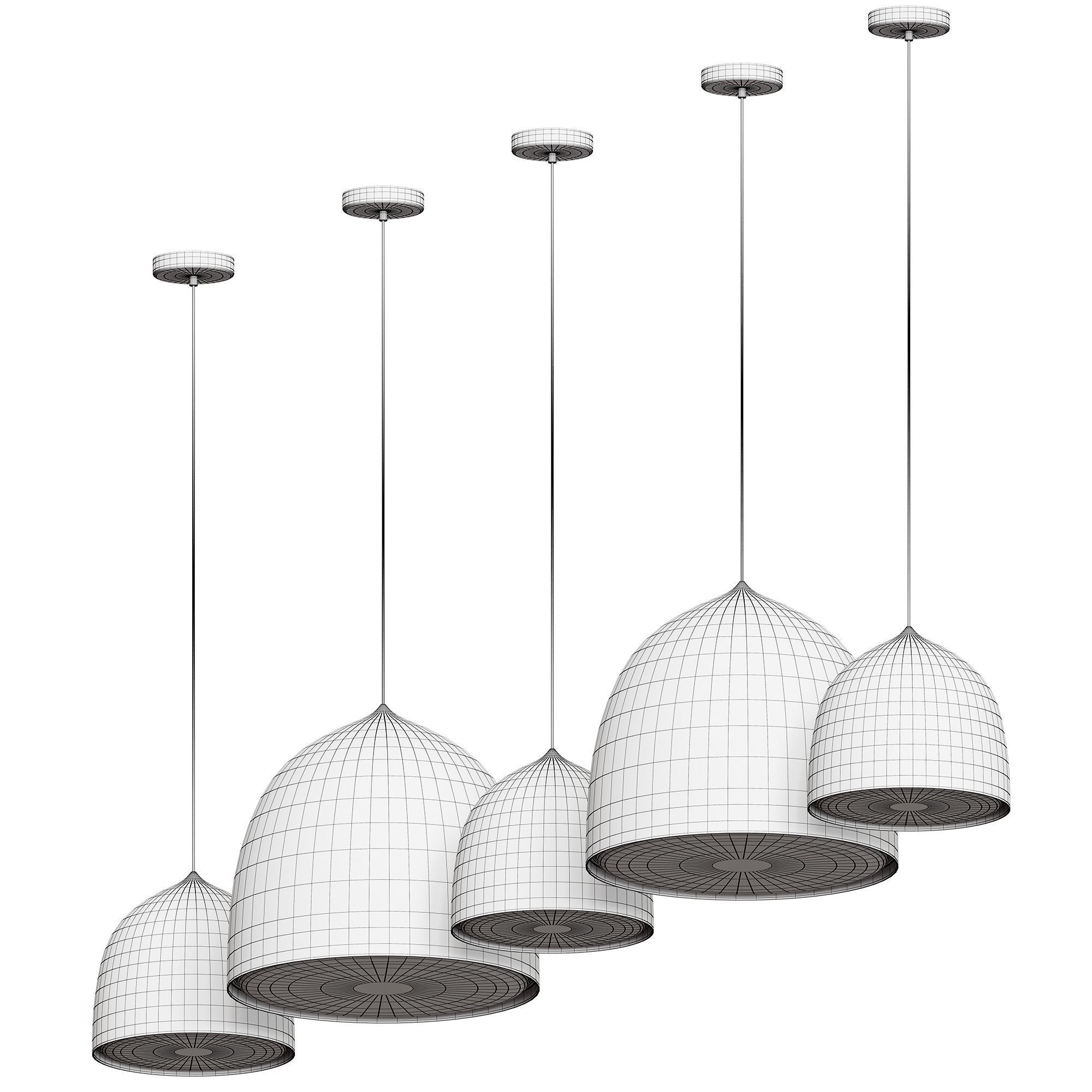Suspension Pendant Lamp by FRITZ HANSEN 3D model_5