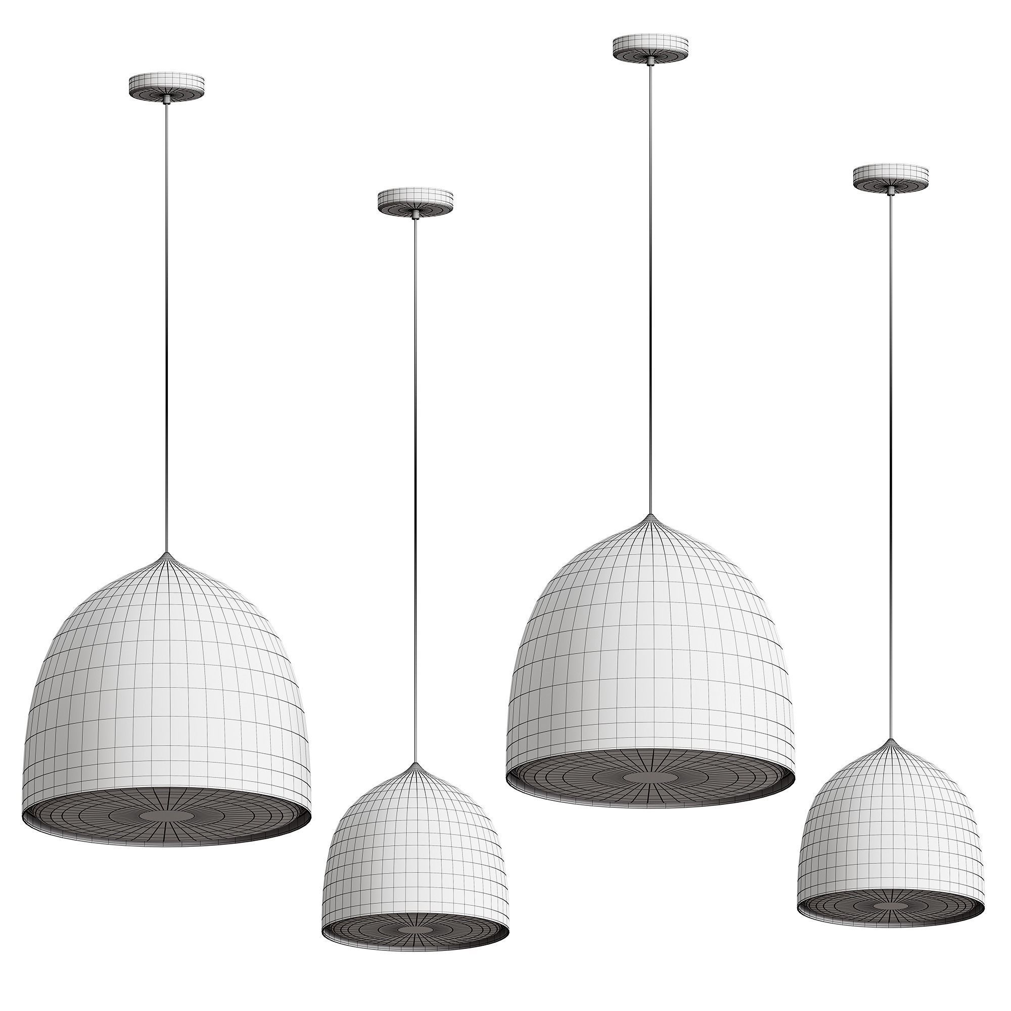 Suspension Pendant Lamp by FRITZ HANSEN 3D model_6
