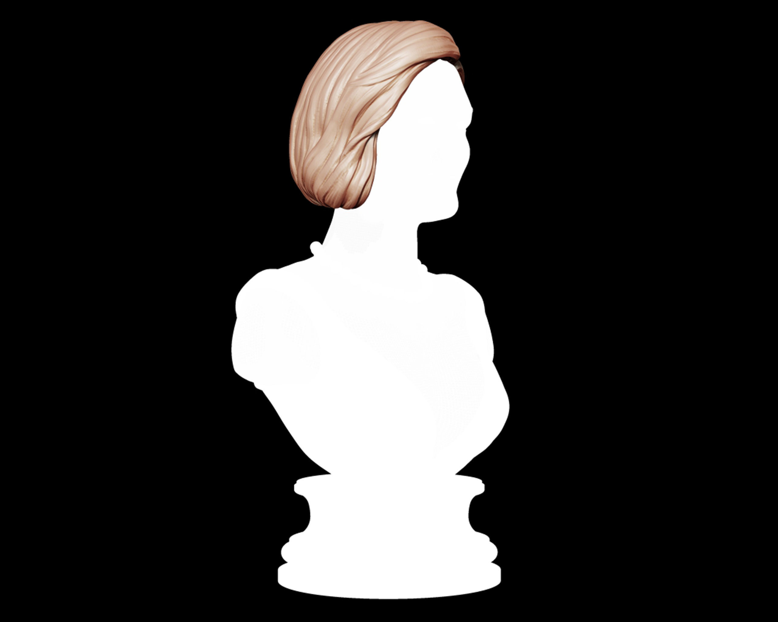 Hairstyle 20 3D print model_4