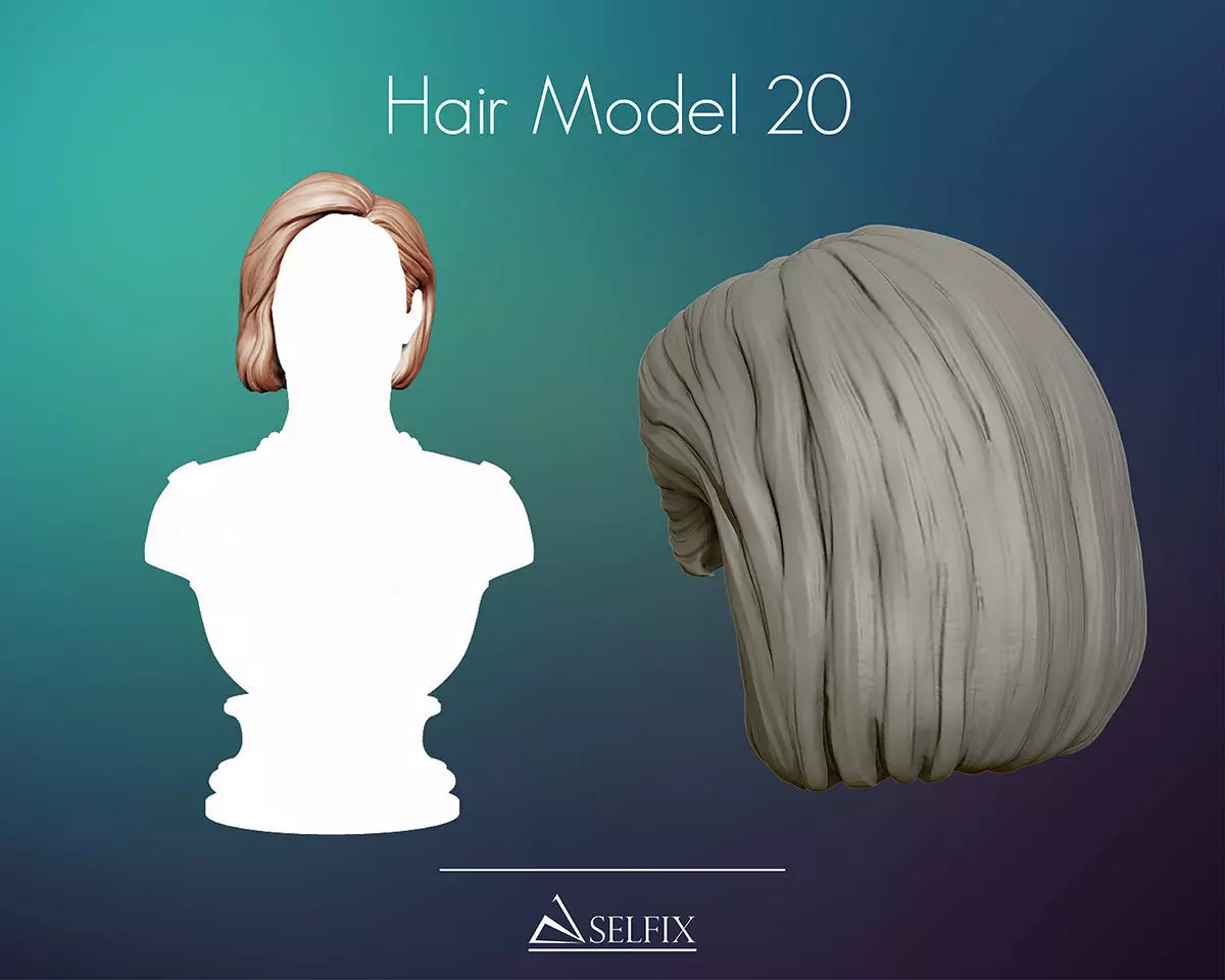 Hairstyle 20 3D print model_0