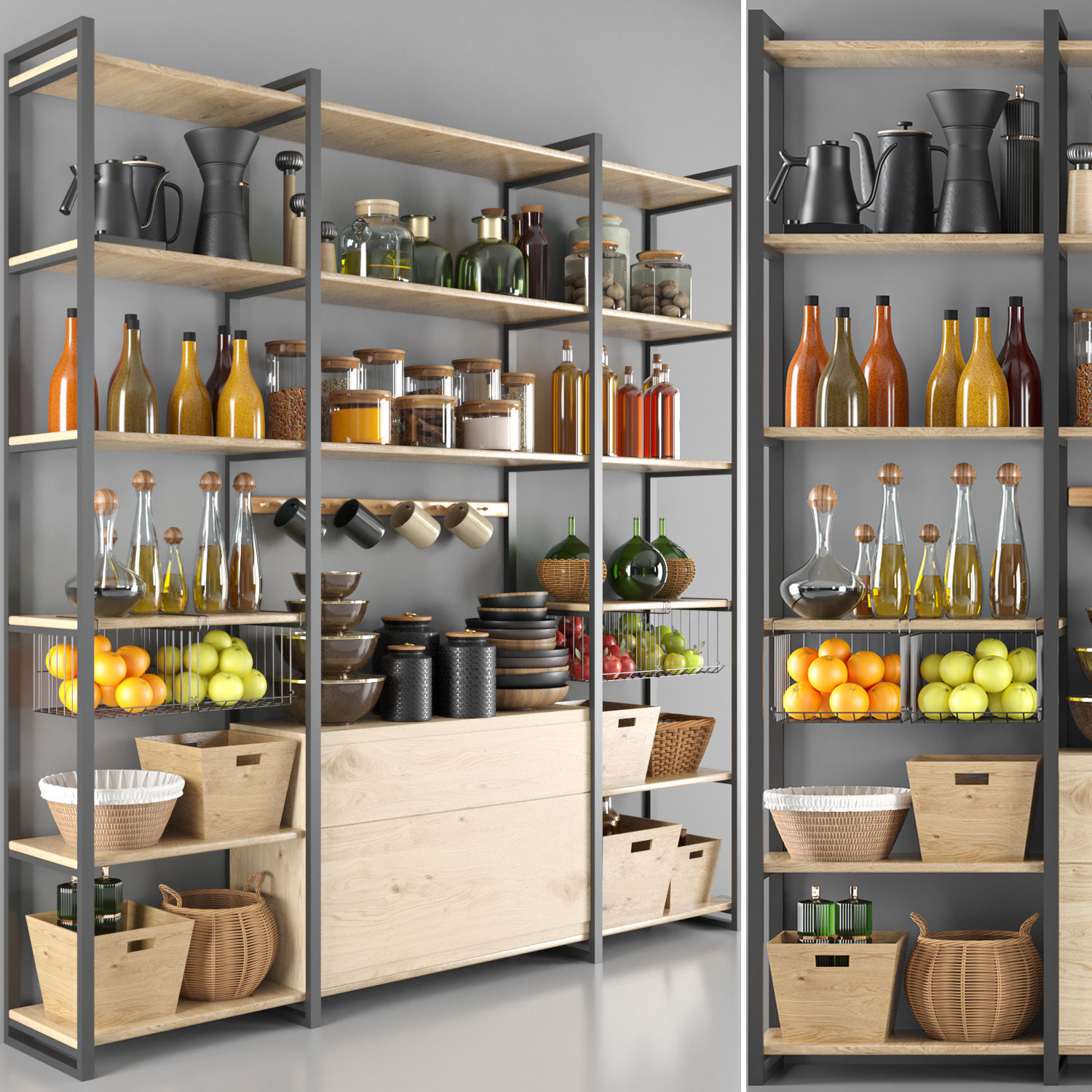 kitchen accessories012-pantry 3D model_3