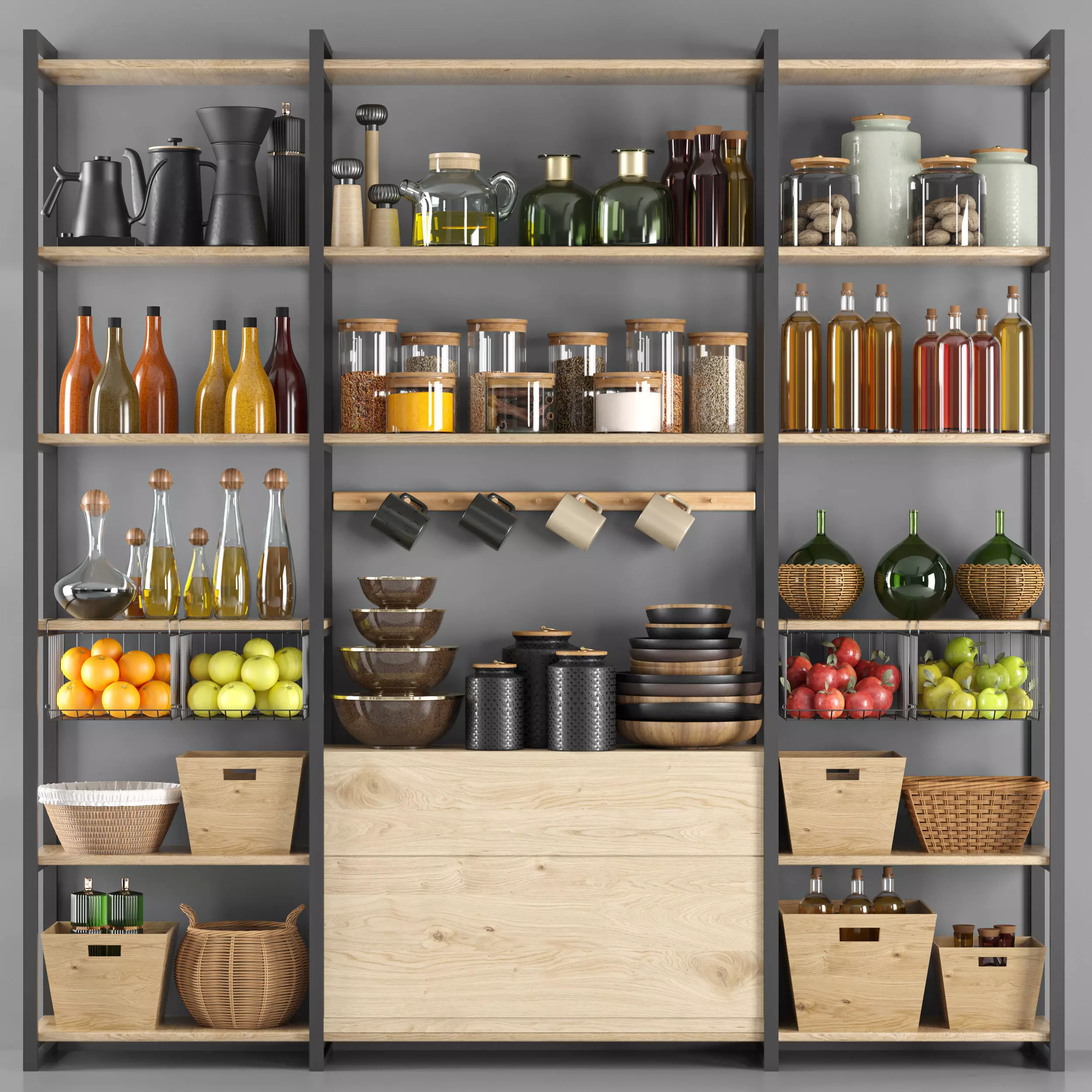 kitchen accessories012-pantry 3D model_0