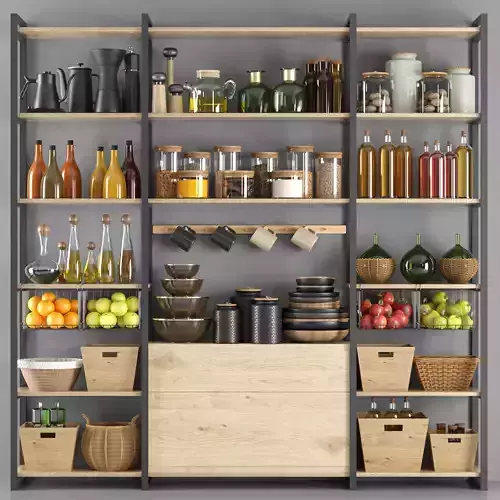 kitchen accessories012-pantry 3D model