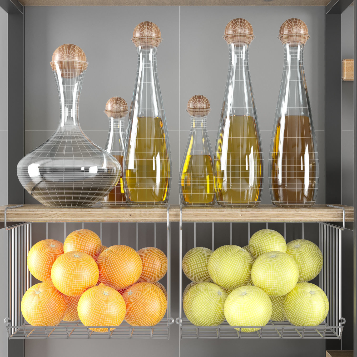 kitchen accessories012-pantry 3D model_5