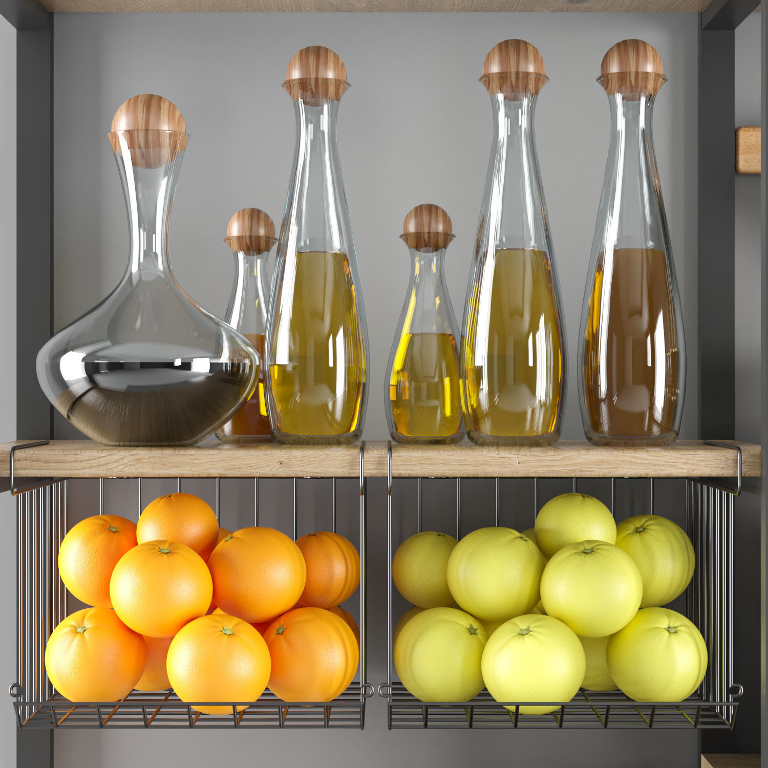 kitchen accessories012-pantry 3D model_2