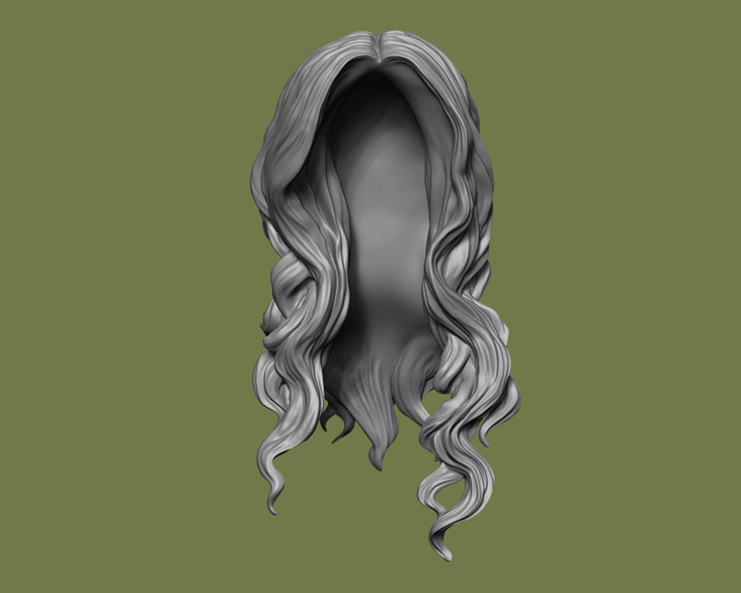 Hairstyle 21 3D print model_11