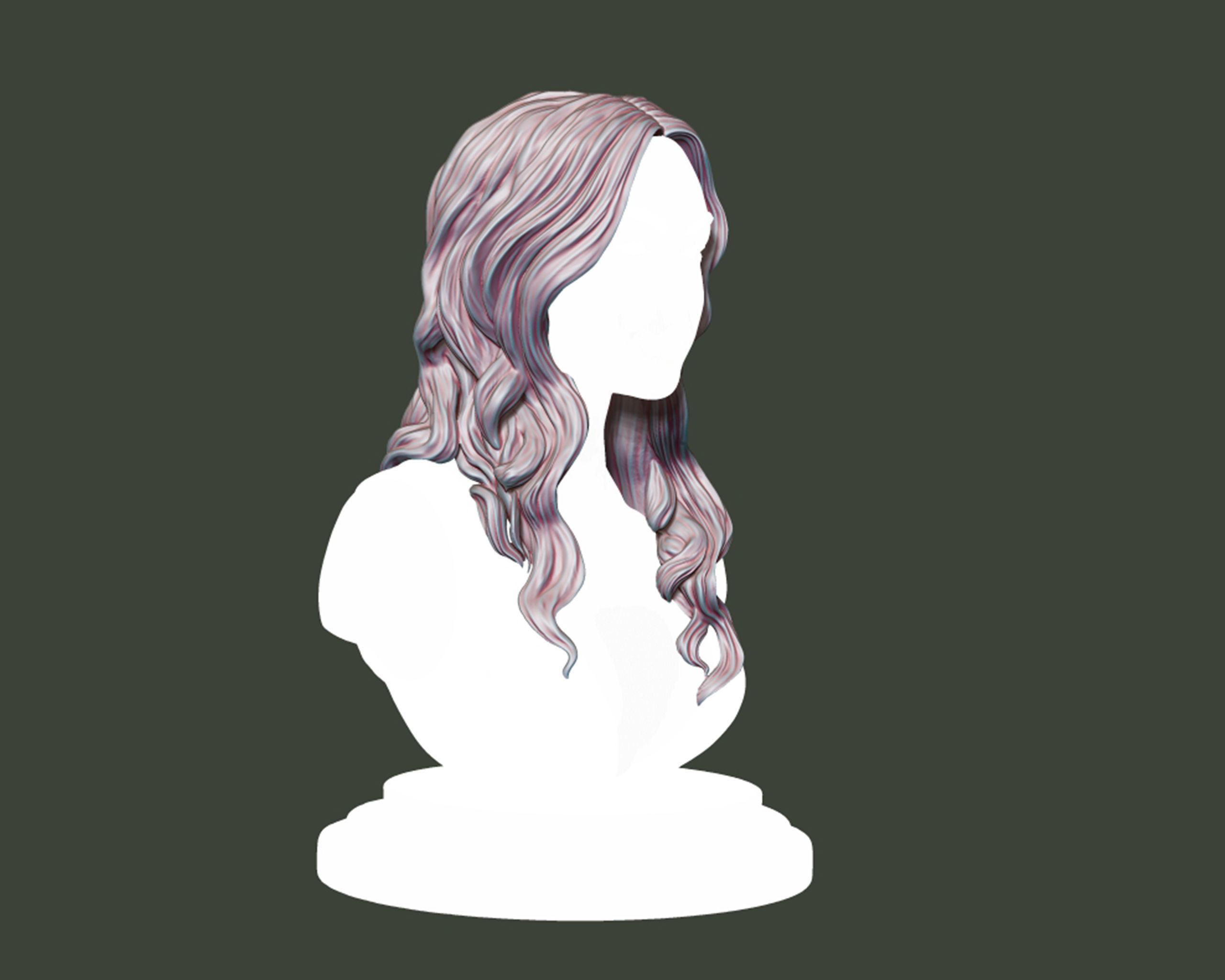 Hairstyle 21 3D print model_4