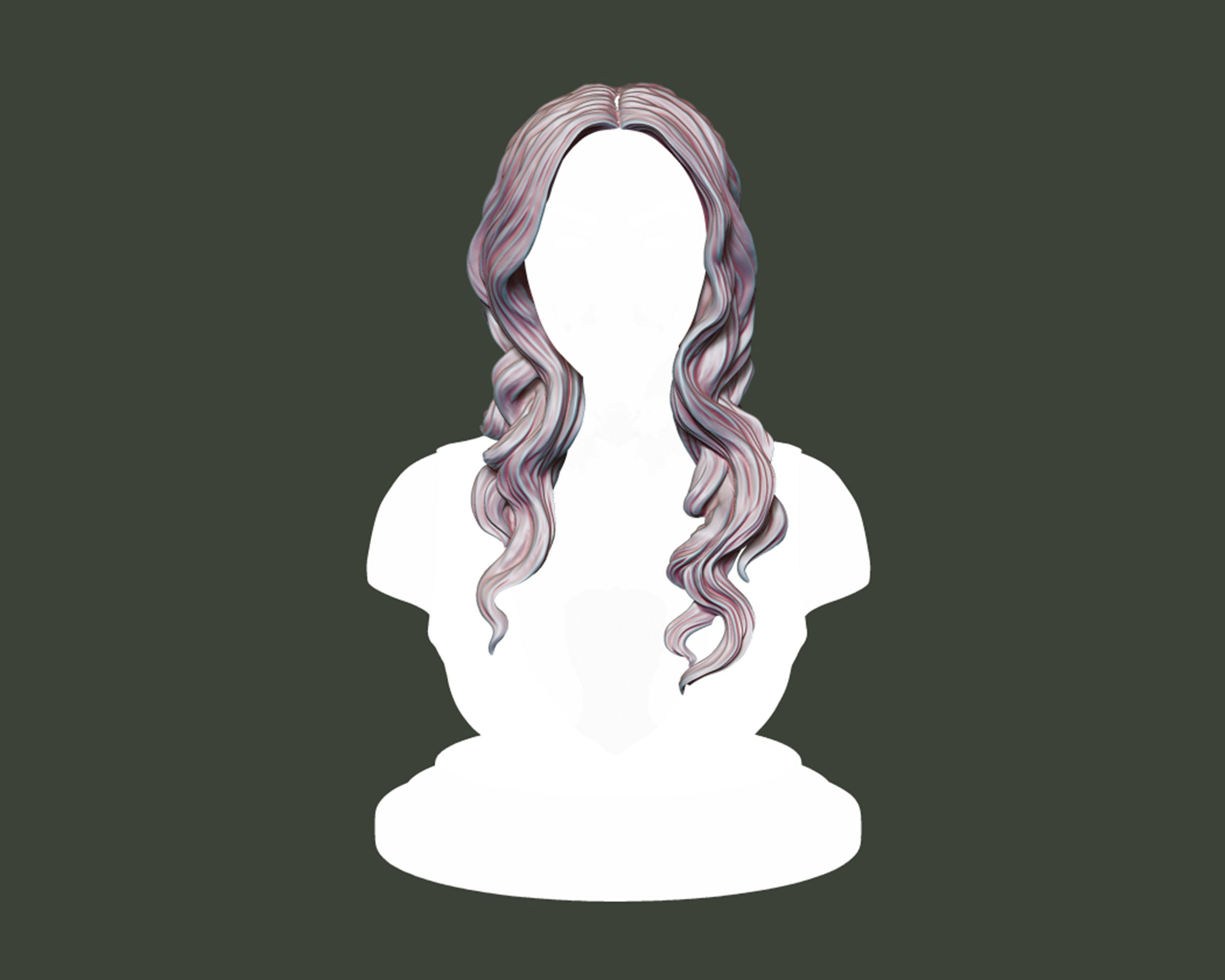 Hairstyle 21 3D print model_2