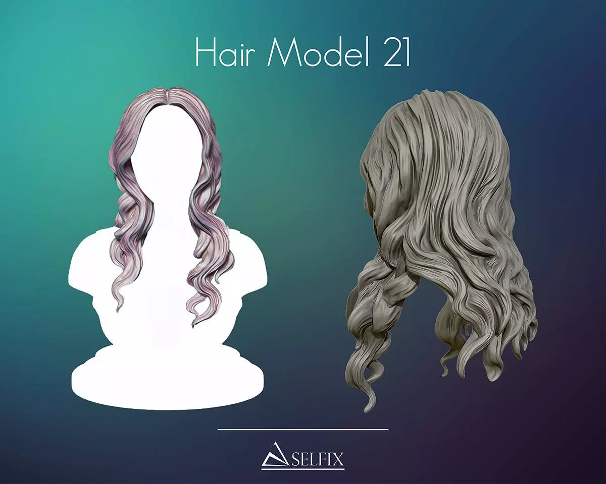 Hairstyle 21 3D print model_0