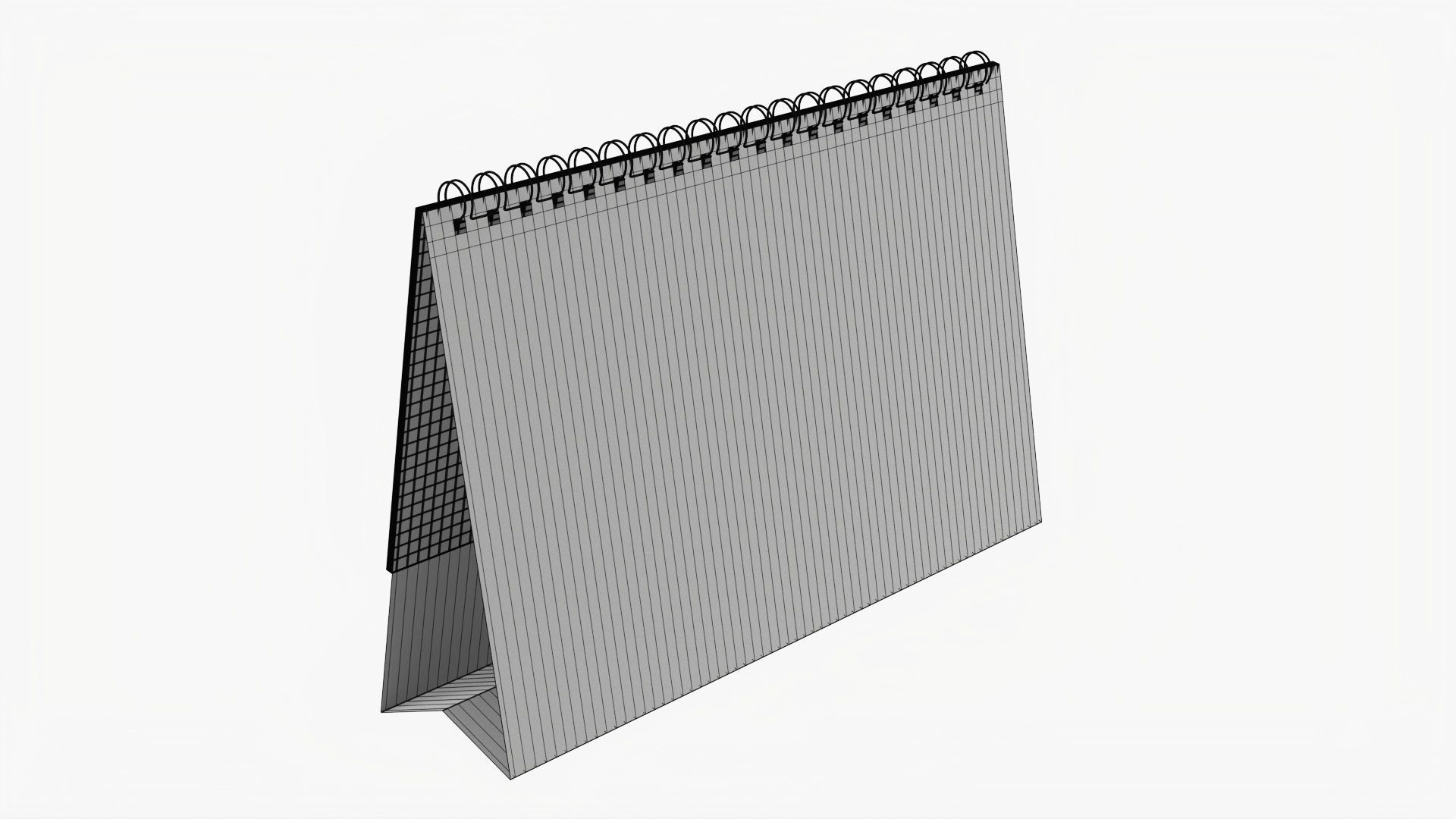 Desk calendar flip-top mockup 01 3D model_7