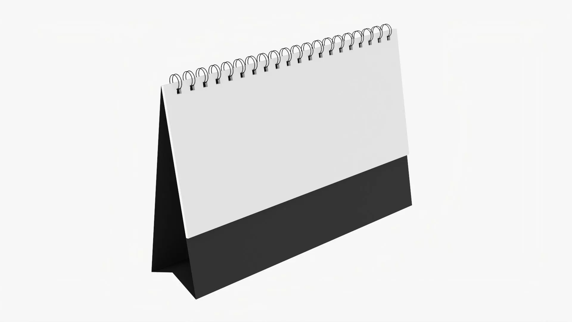 Desk calendar flip-top mockup 01 3D model_0