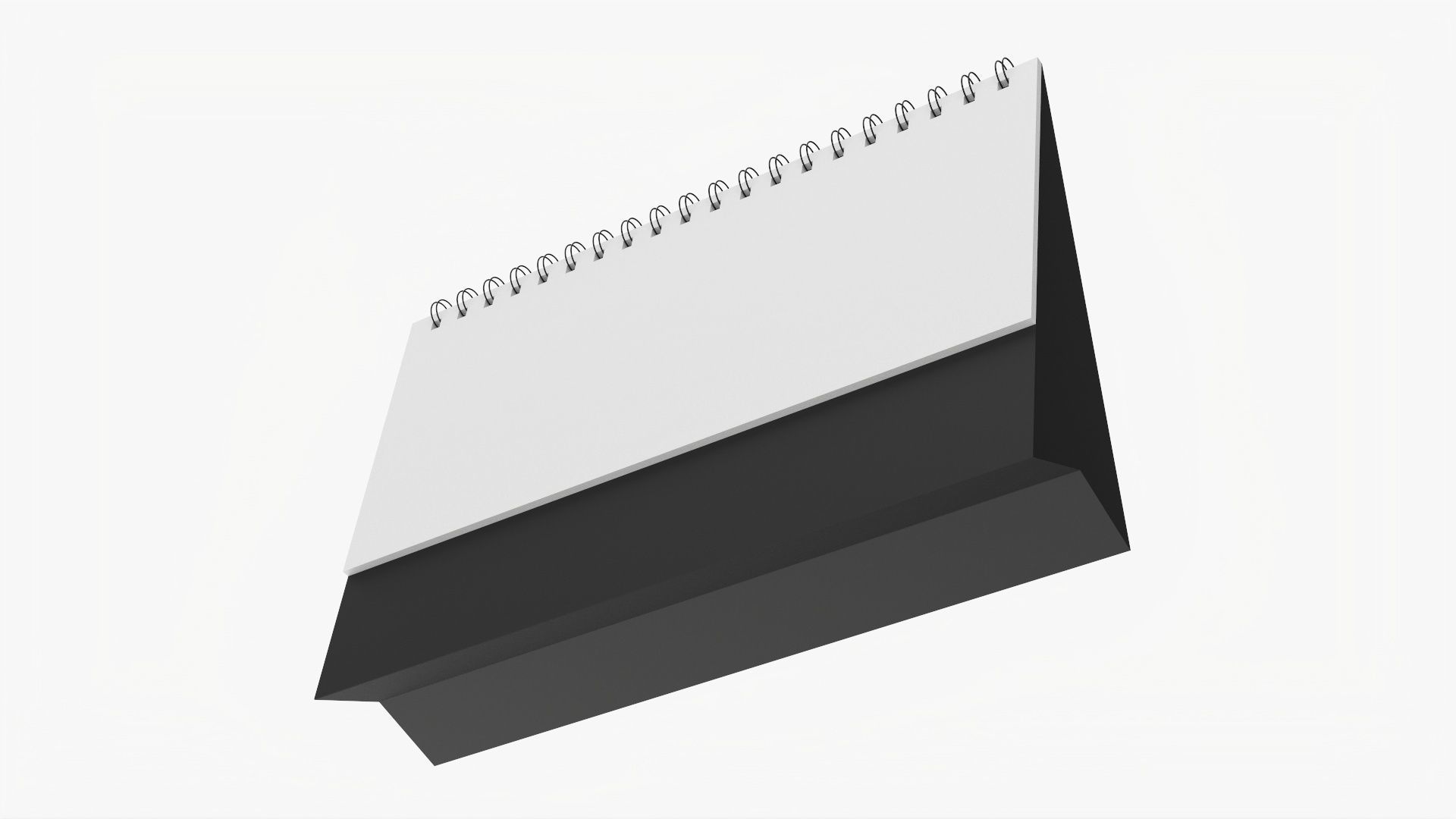Desk calendar flip-top mockup 01 3D model_2