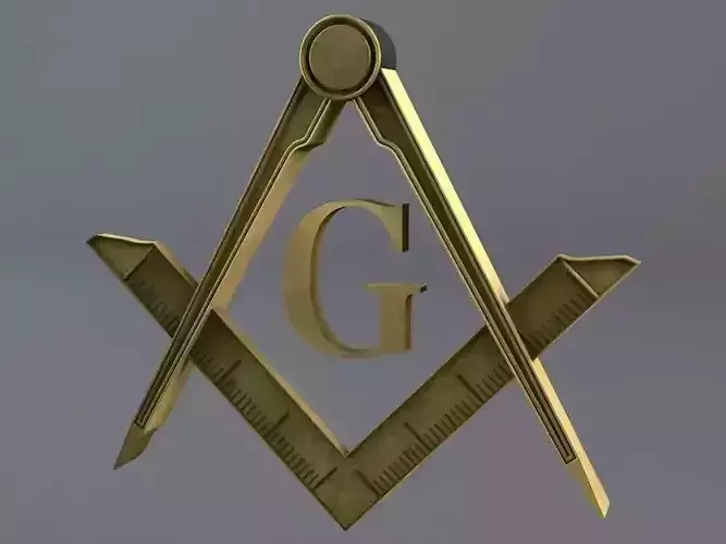 Free Masonic Grand Lodge Sign 3D model