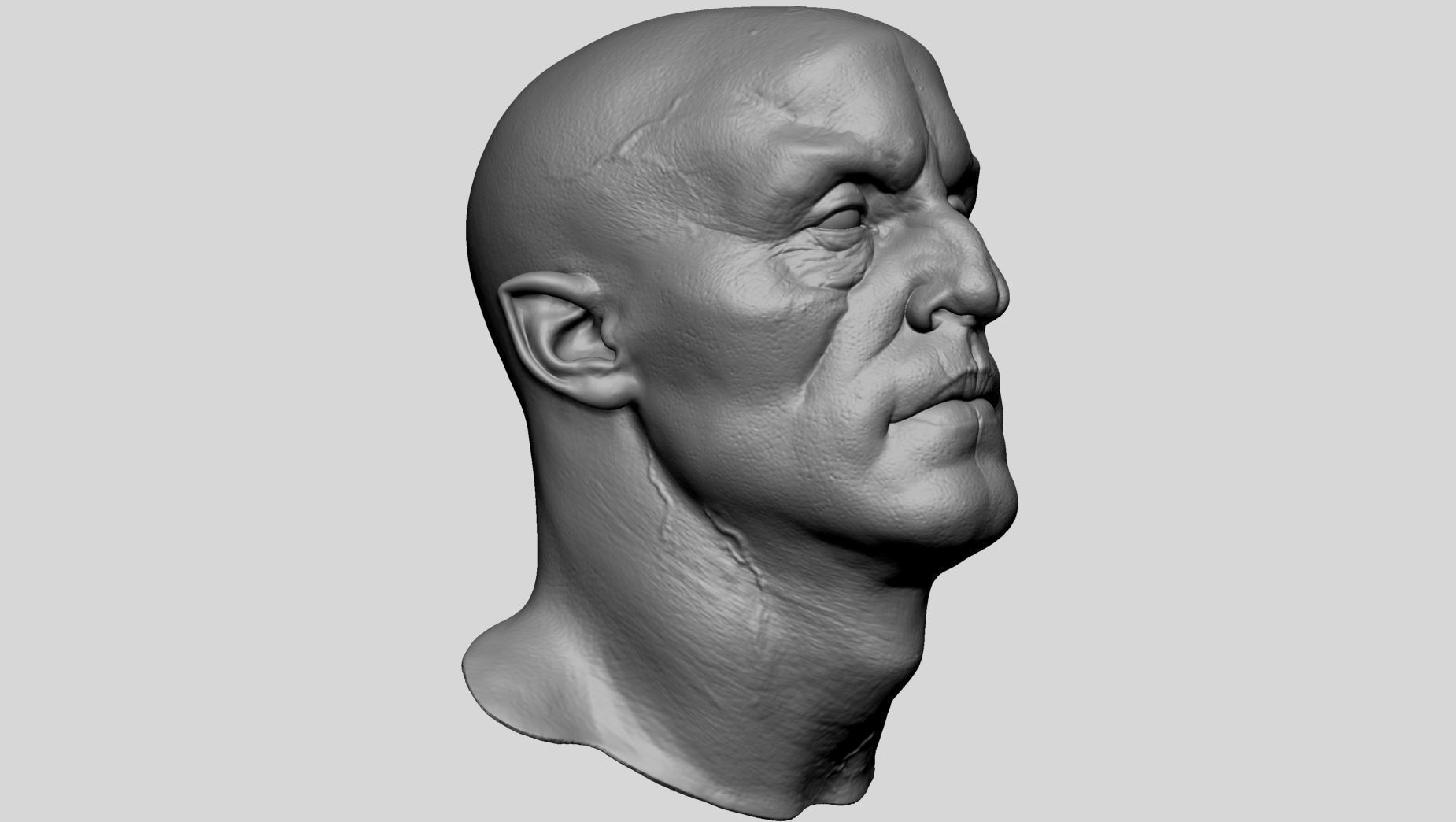 Creature Head Printable 3D print model_1