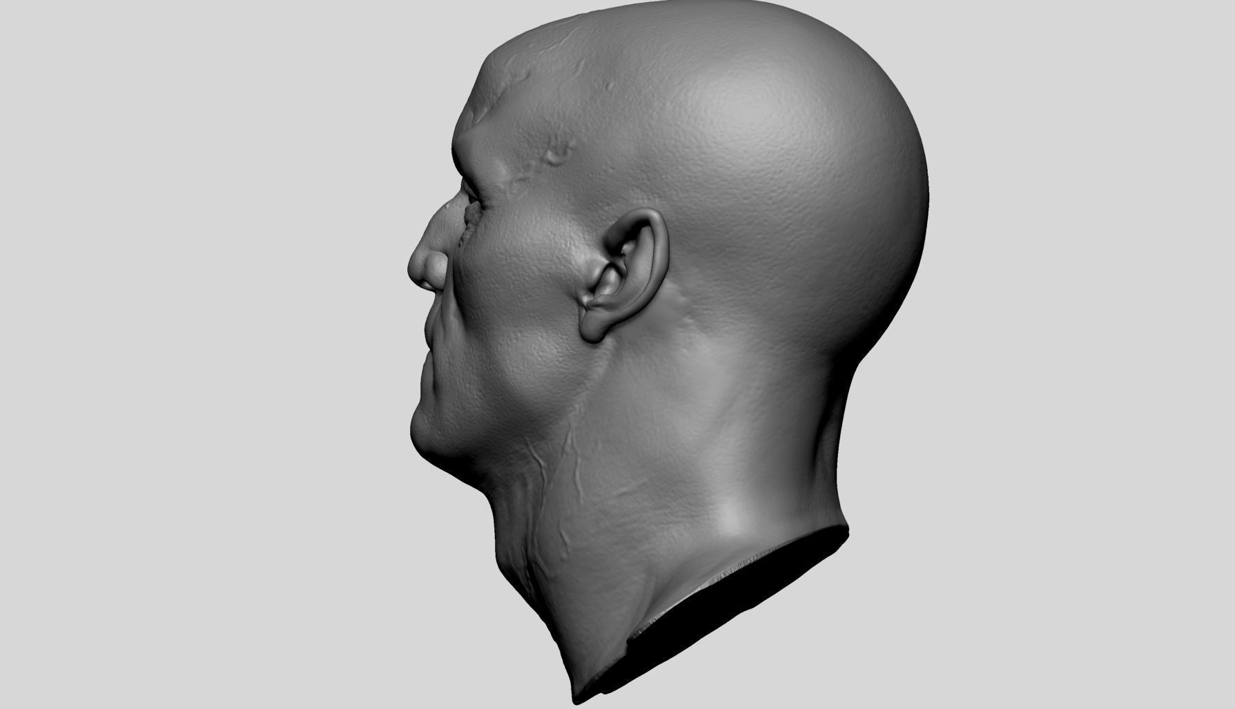 Creature Head Printable 3D print model_5