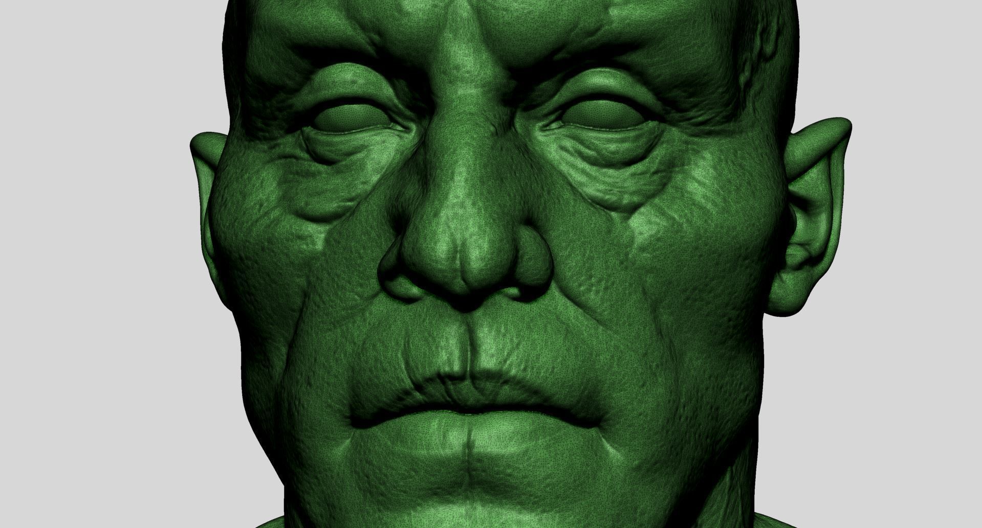 Creature Head Printable 3D print model_10