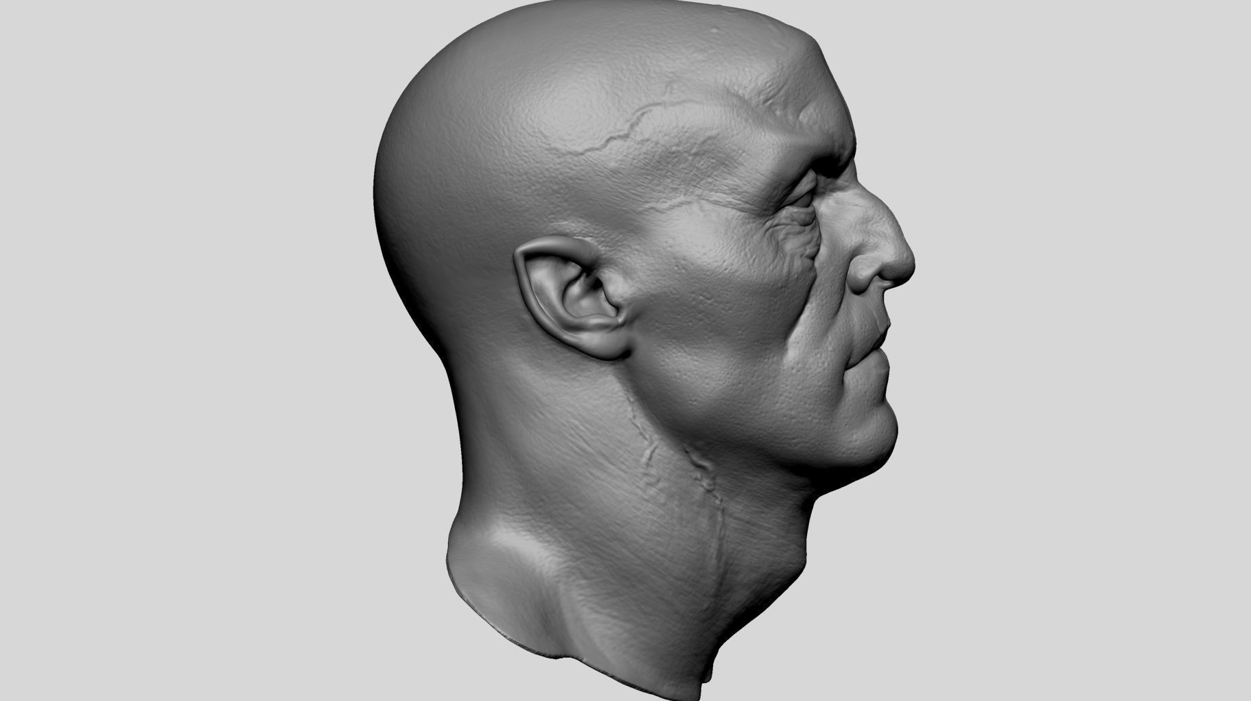 Creature Head Printable 3D print model_2