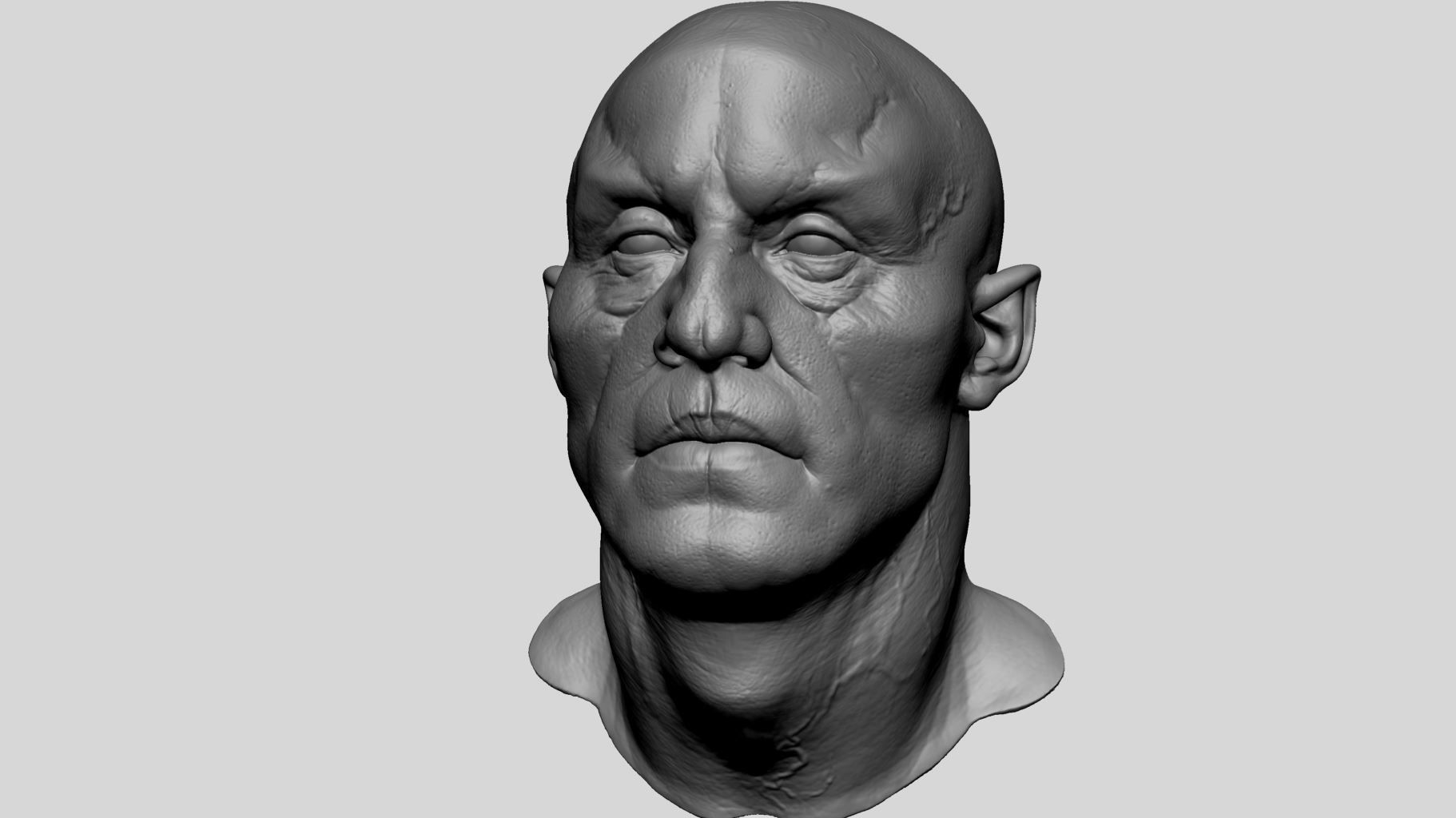 Creature Head Printable 3D print model_7