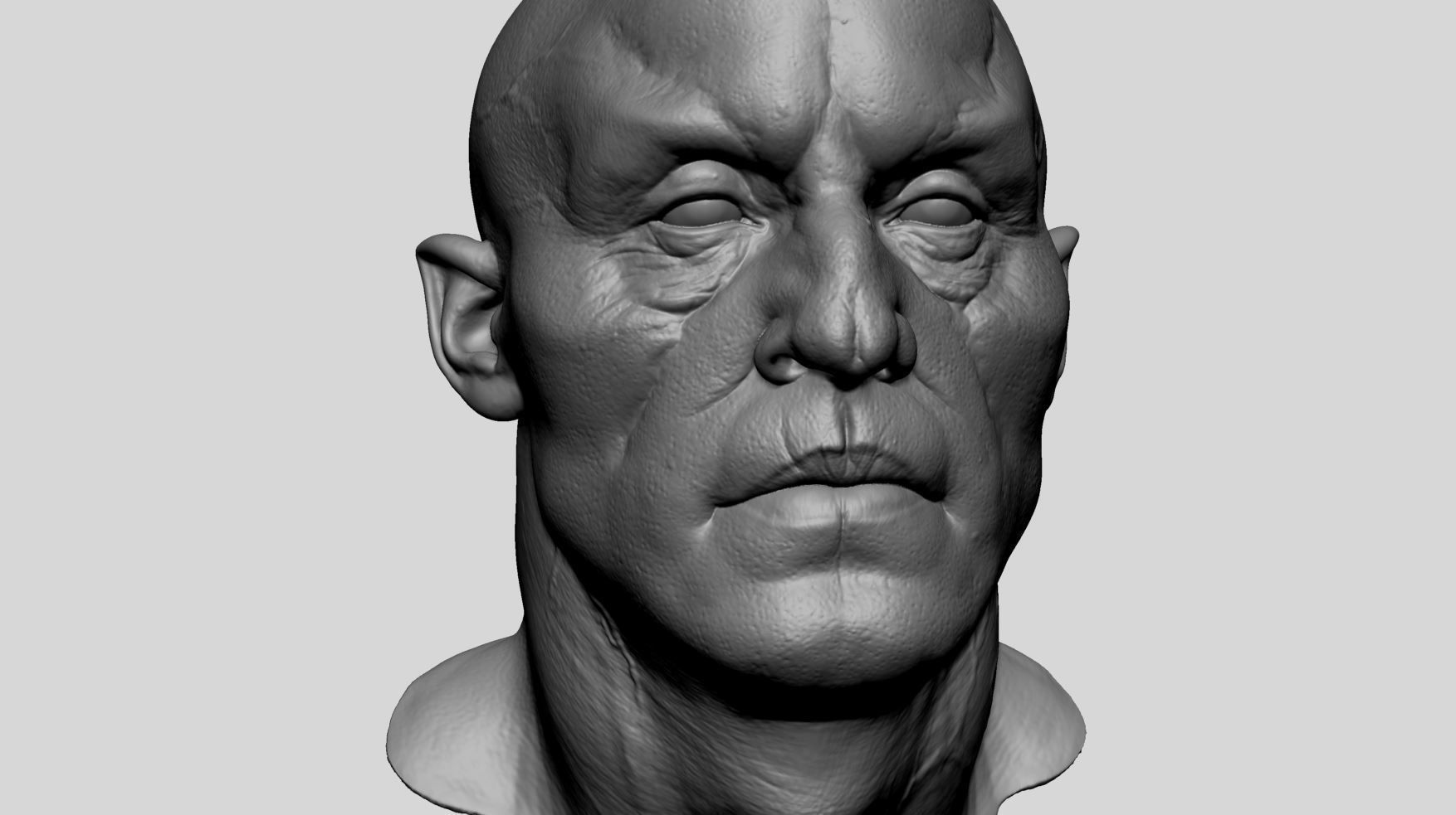 Creature Head Printable 3D print model_8