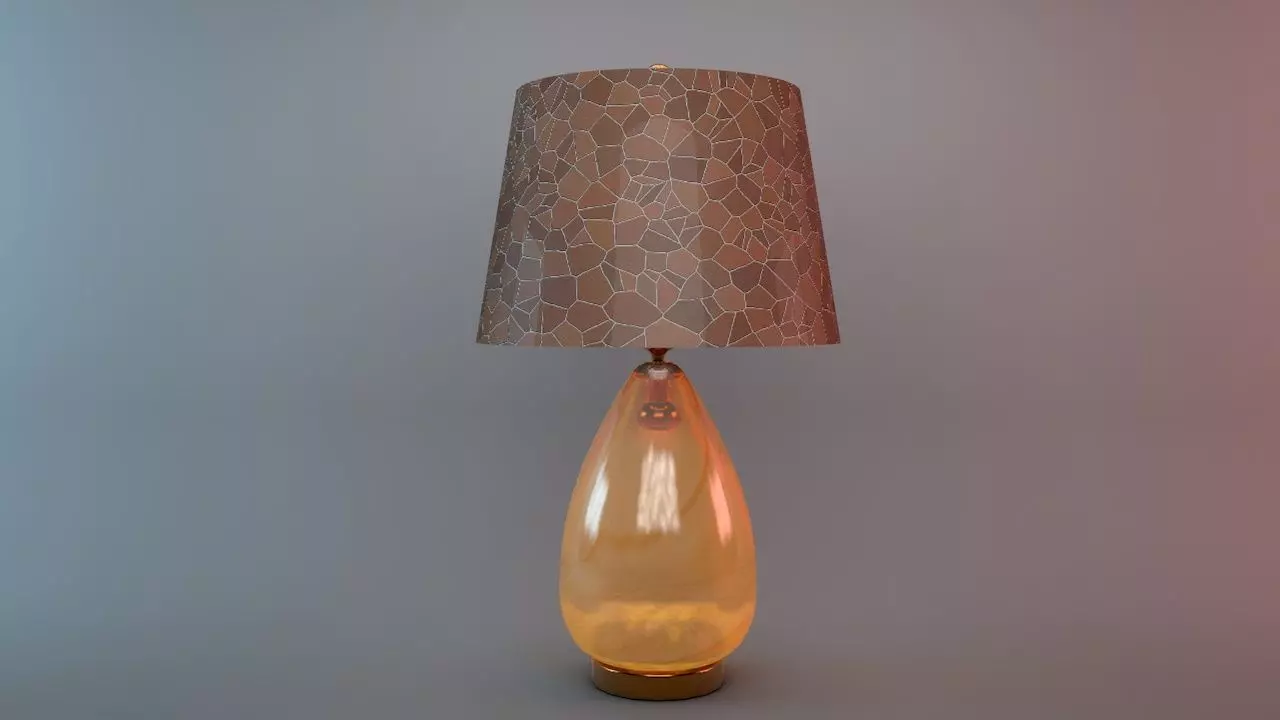 Table lamp 3D model_0