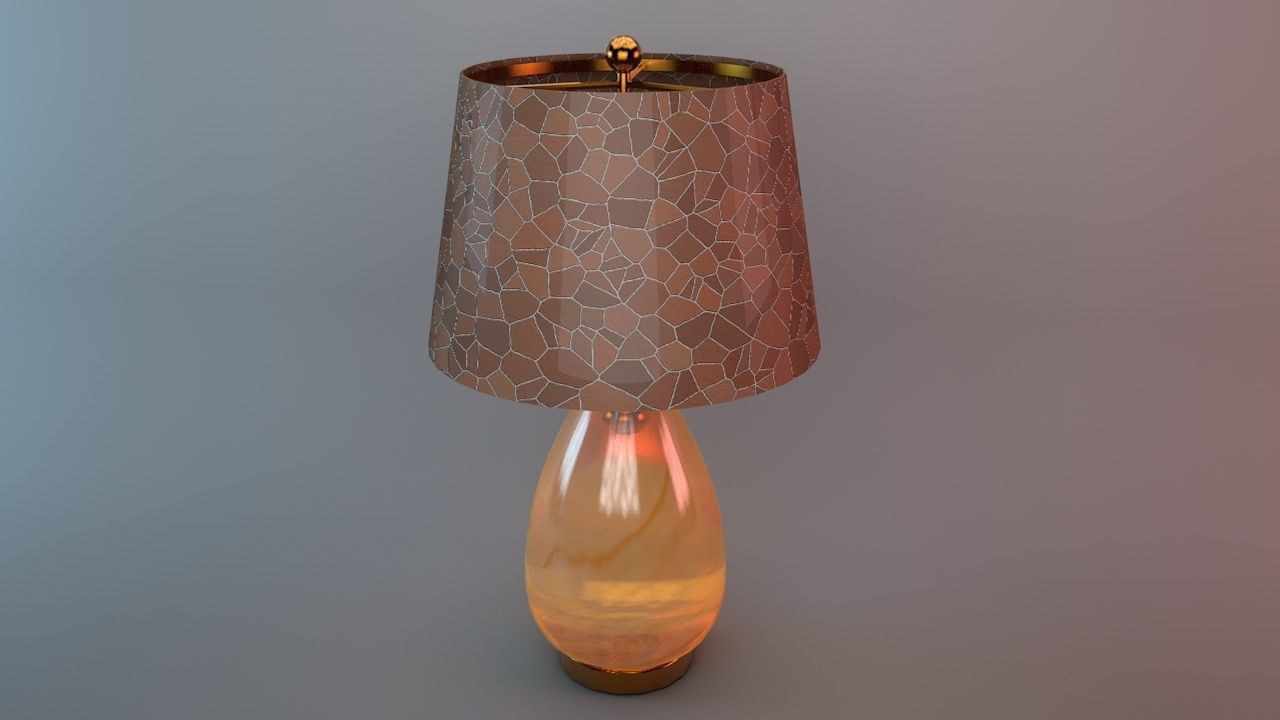 Table lamp 3D model_2