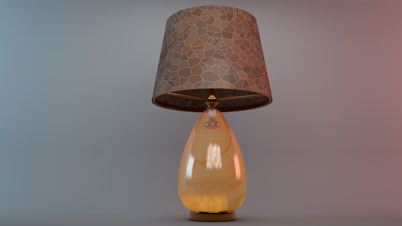 Table lamp 3D model_1